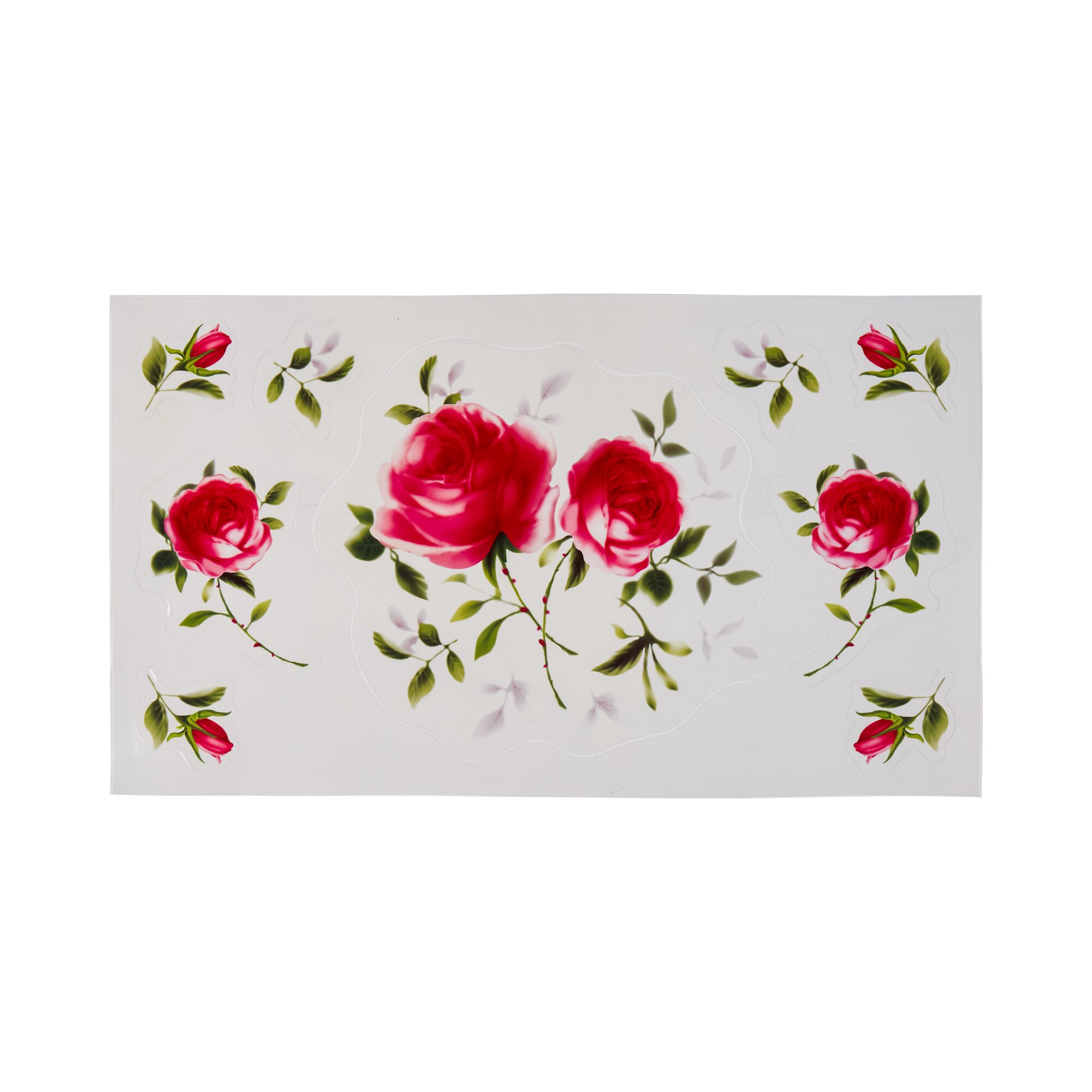 Stickers WC « Roses », 9 pièces