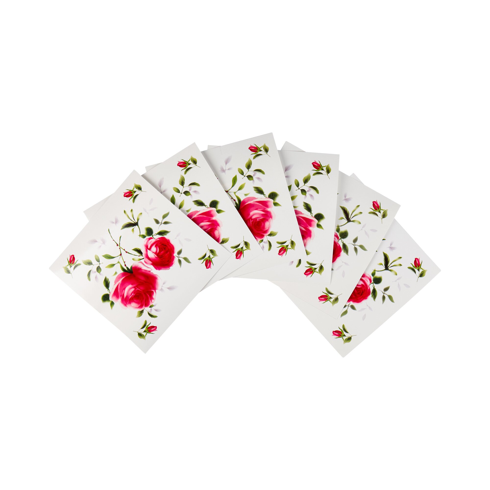 Carreaux déco « Roses », 12 pièces