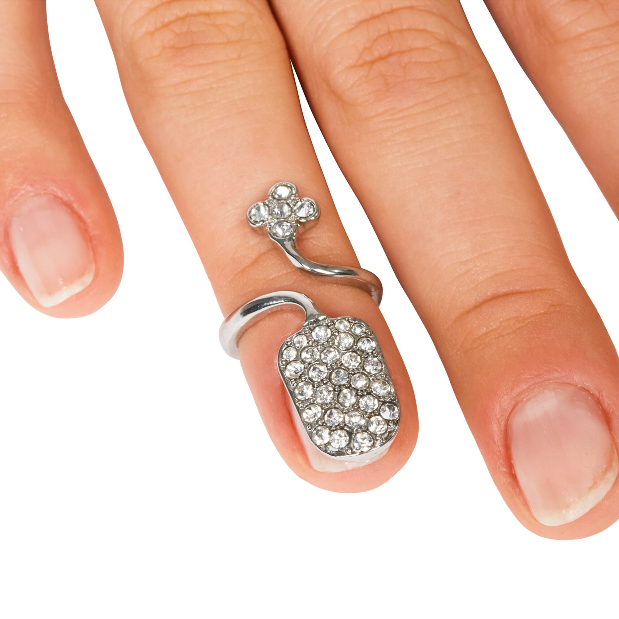 Bague d'ongle « 2 en 1 »