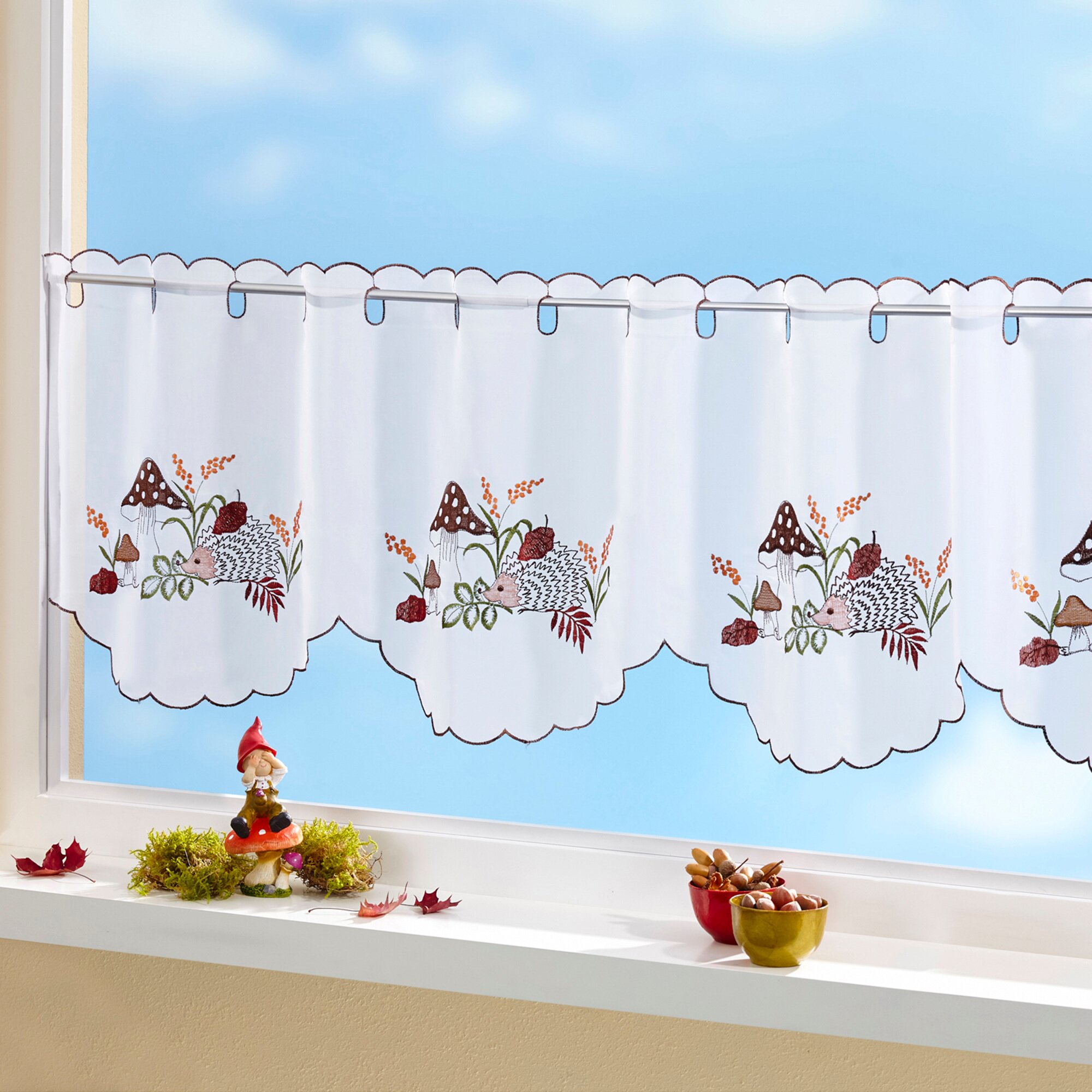 Scheibengardine "Igel"