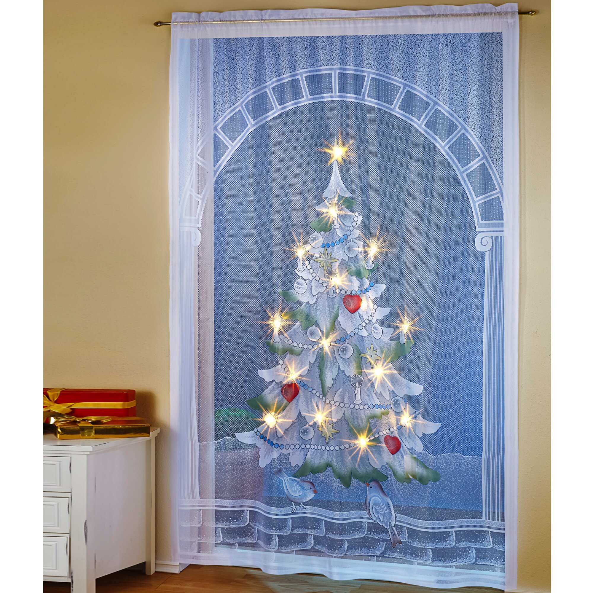 Rideau à LED « Sapin de Noël »