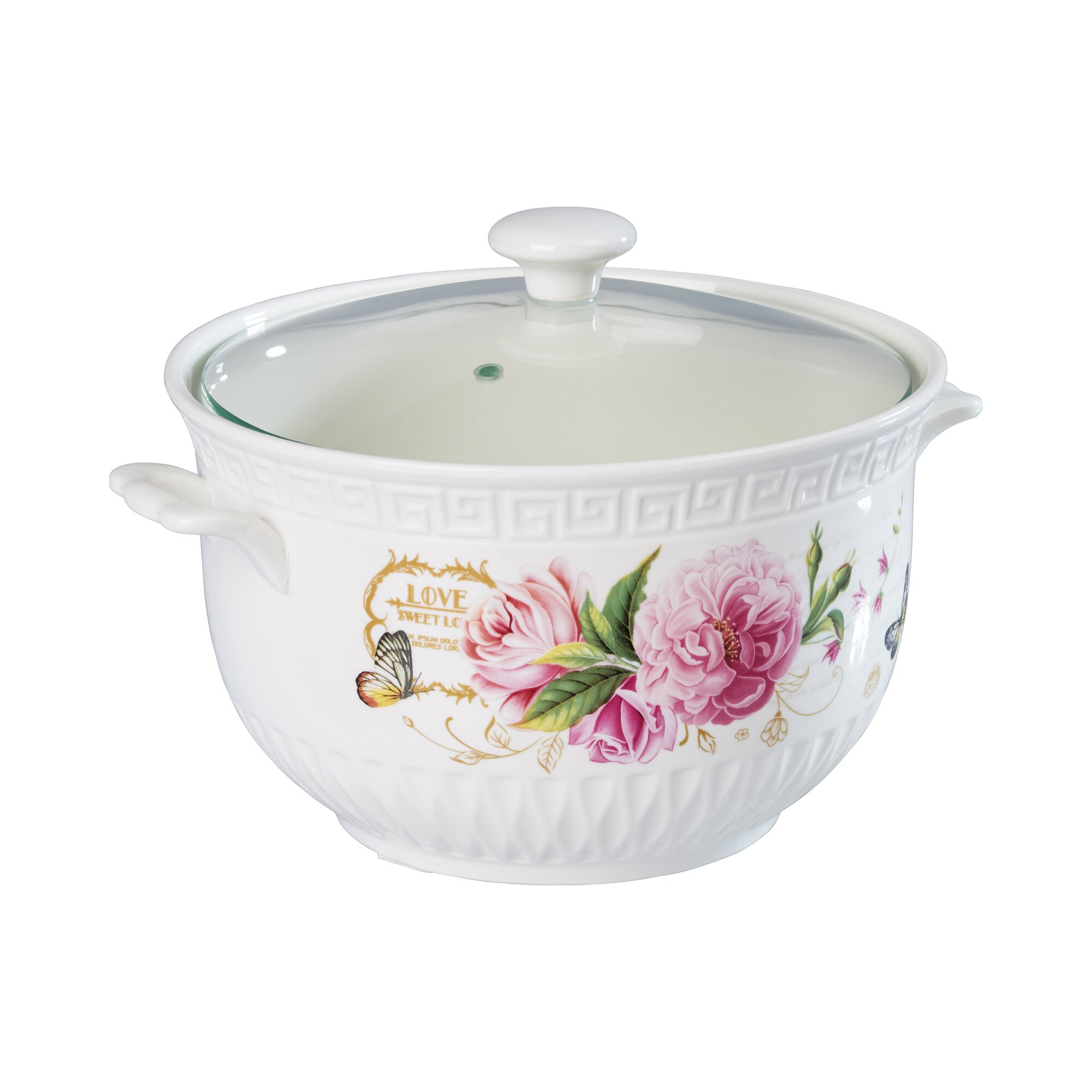 Soupière en porcelaine « Roses »
