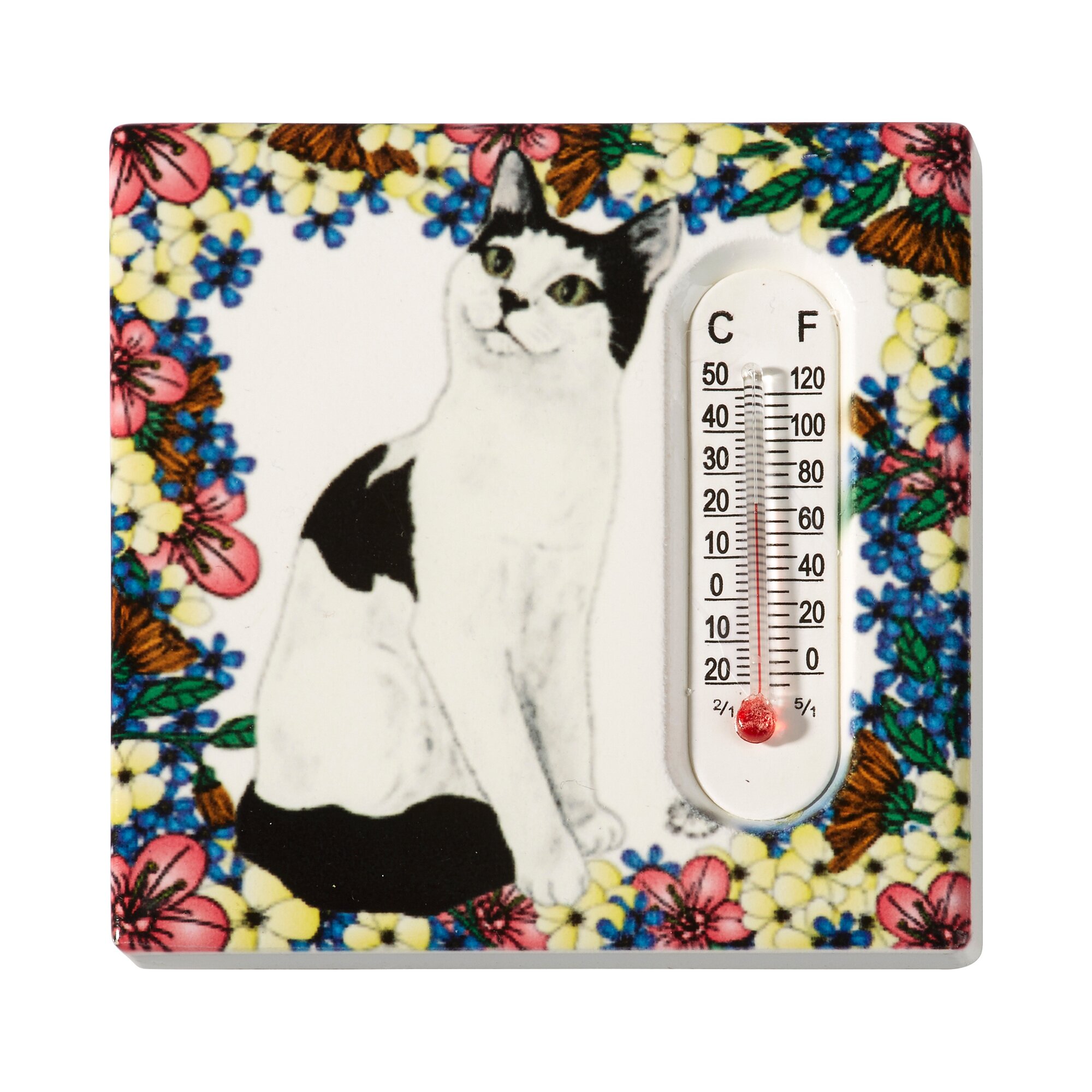 Thermomètre magnétique « Chat »