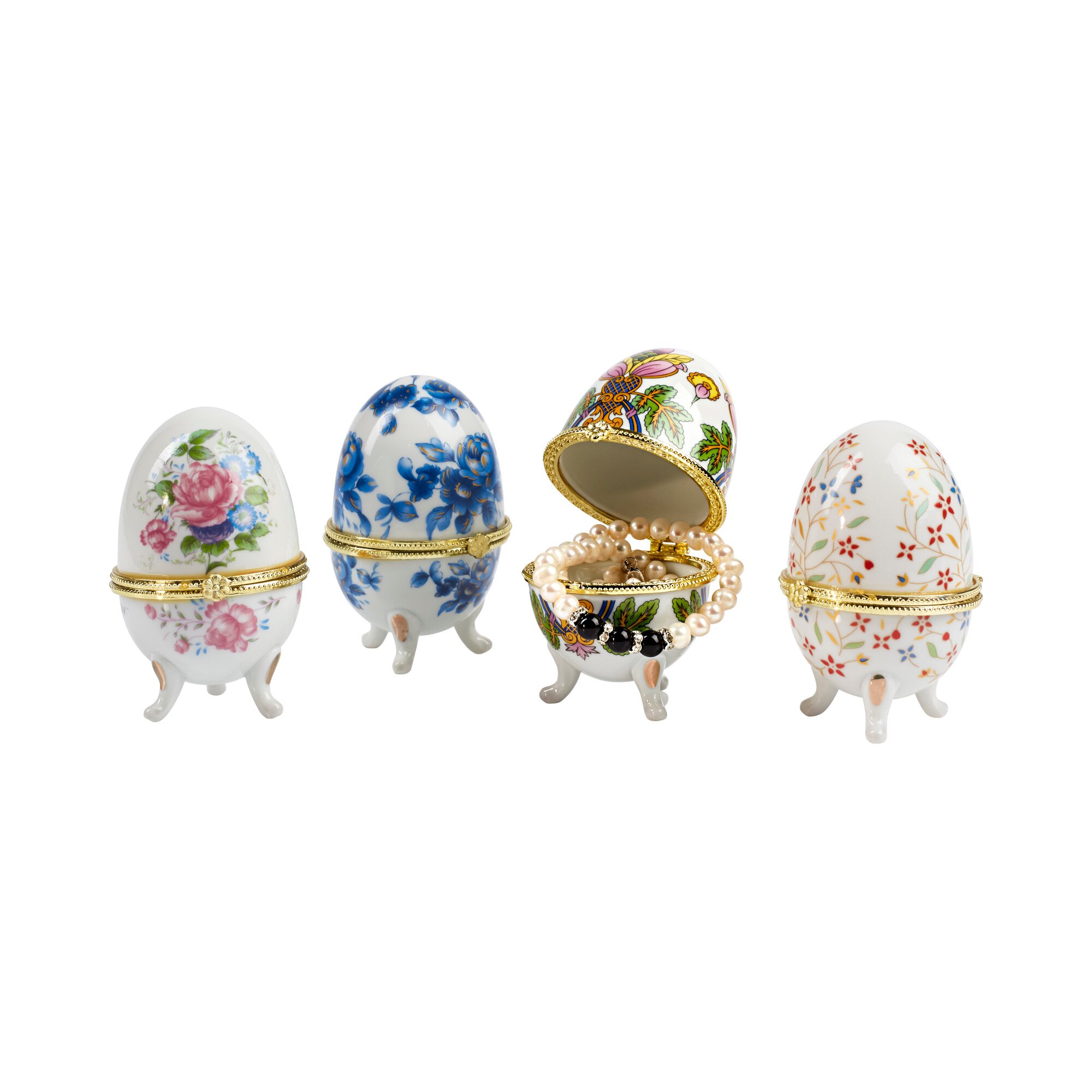 Œufs en porcelaine, 4 pièces