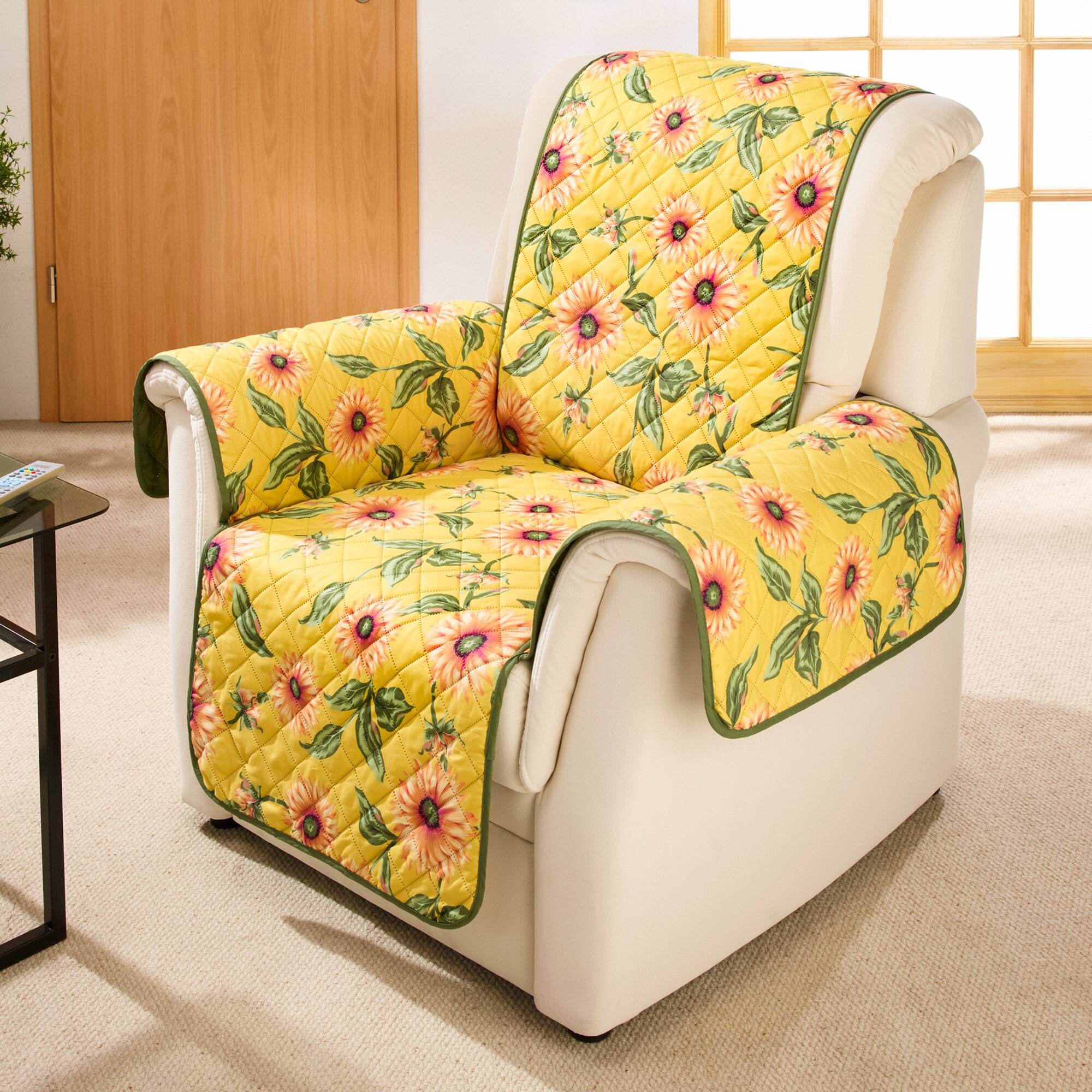 Protège-fauteuil réversible « Tournesols »