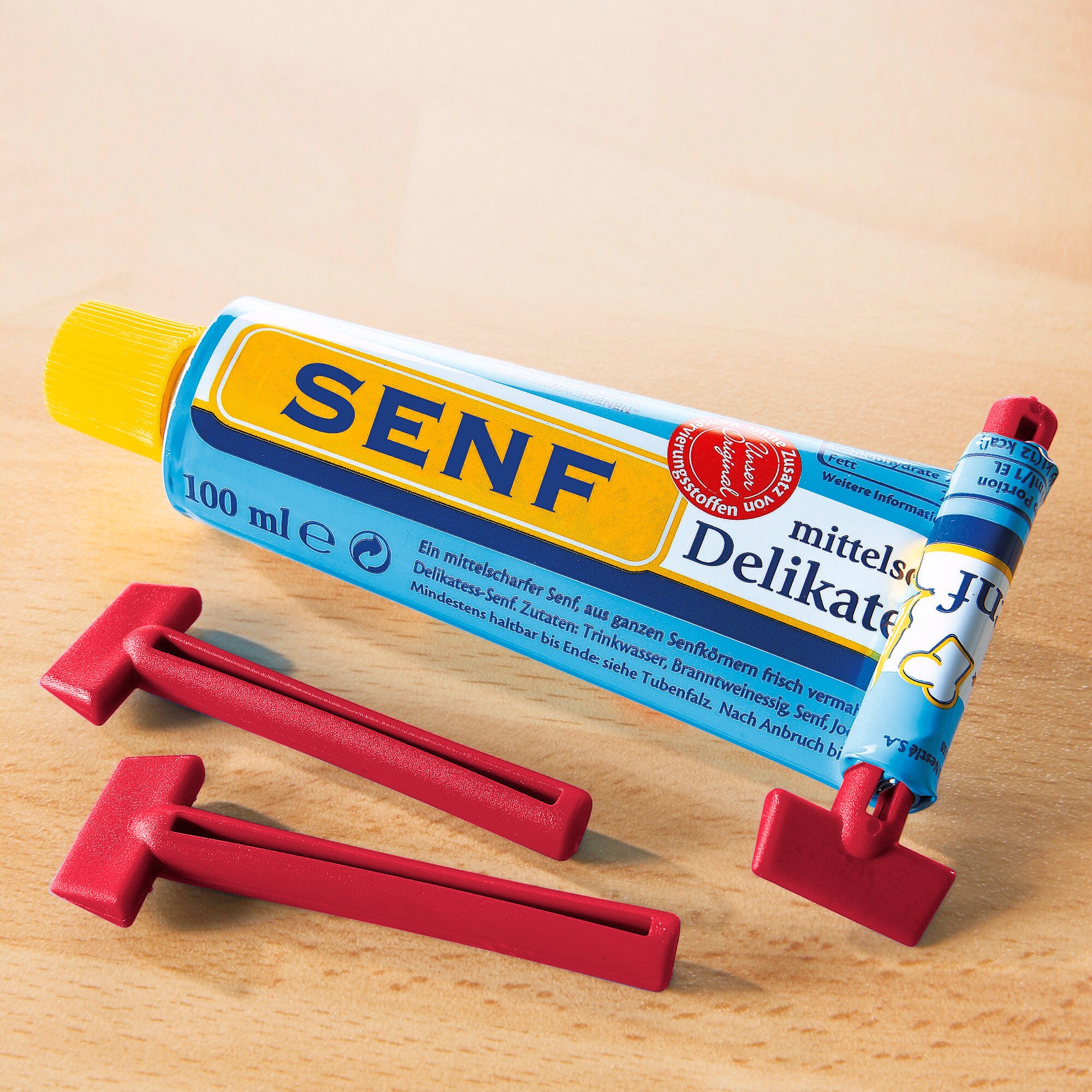 Genialo® tubenaufroller-set, 5 stück, rot