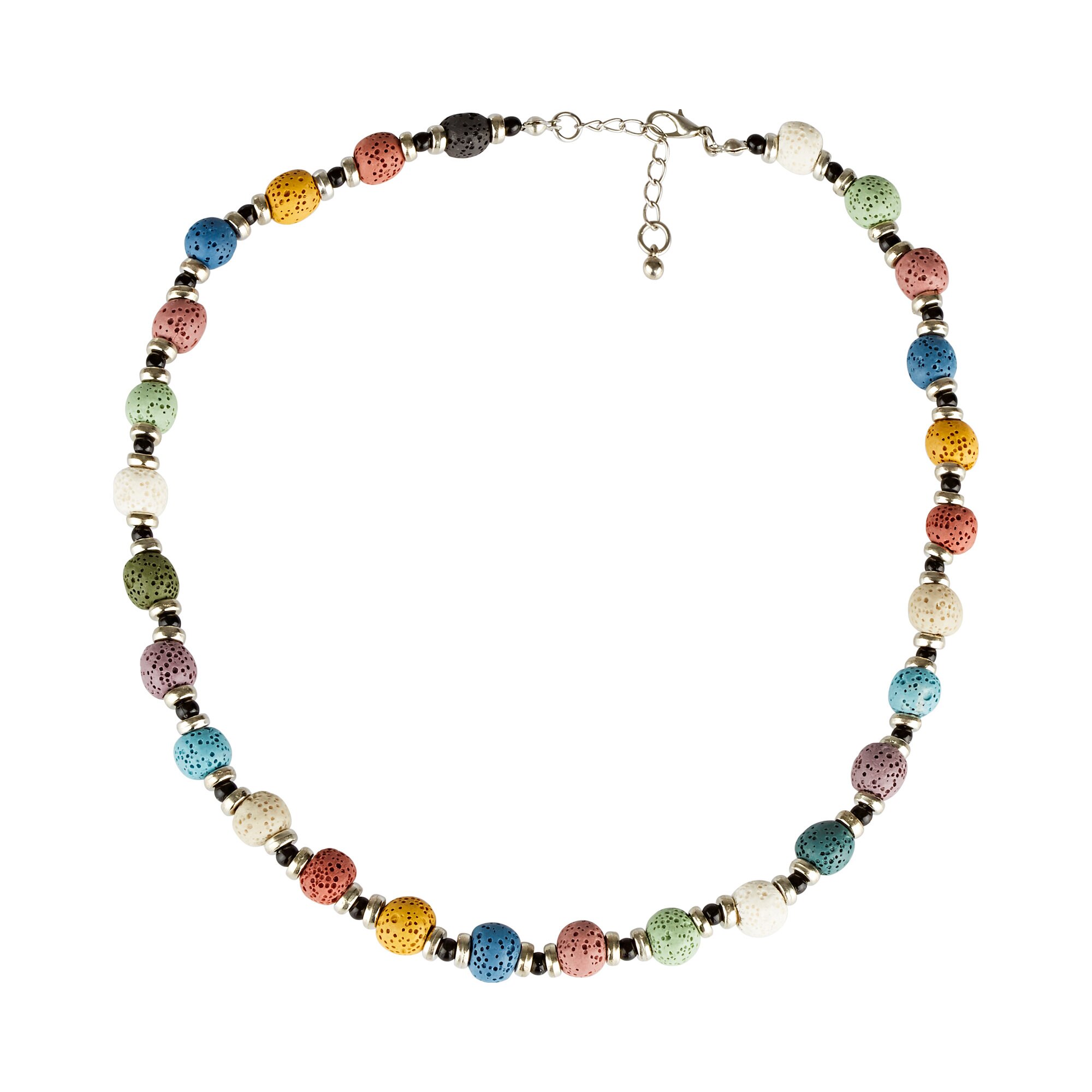 Collier perles de lave