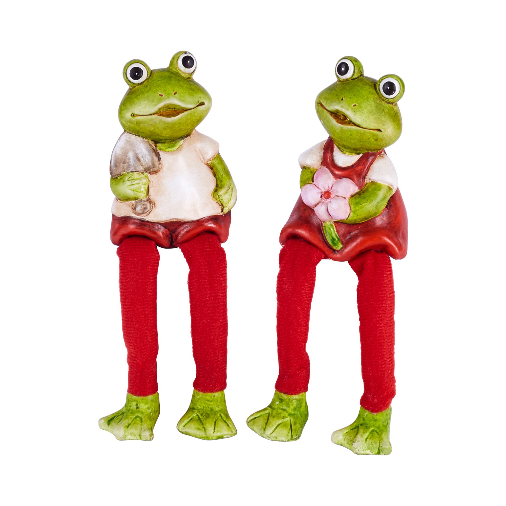 Grenouilles assises, le lot de 2