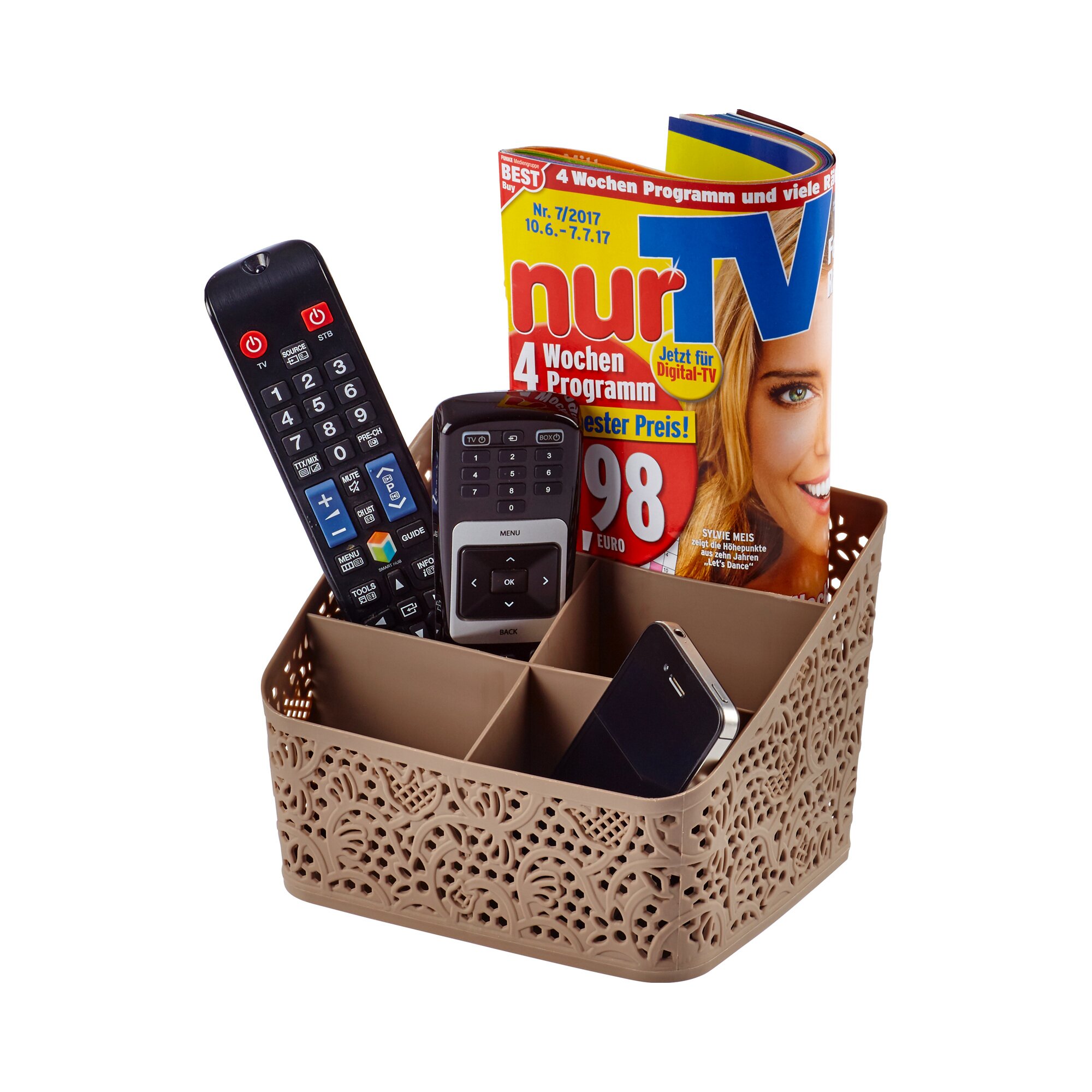 Corbeille de rangement TV