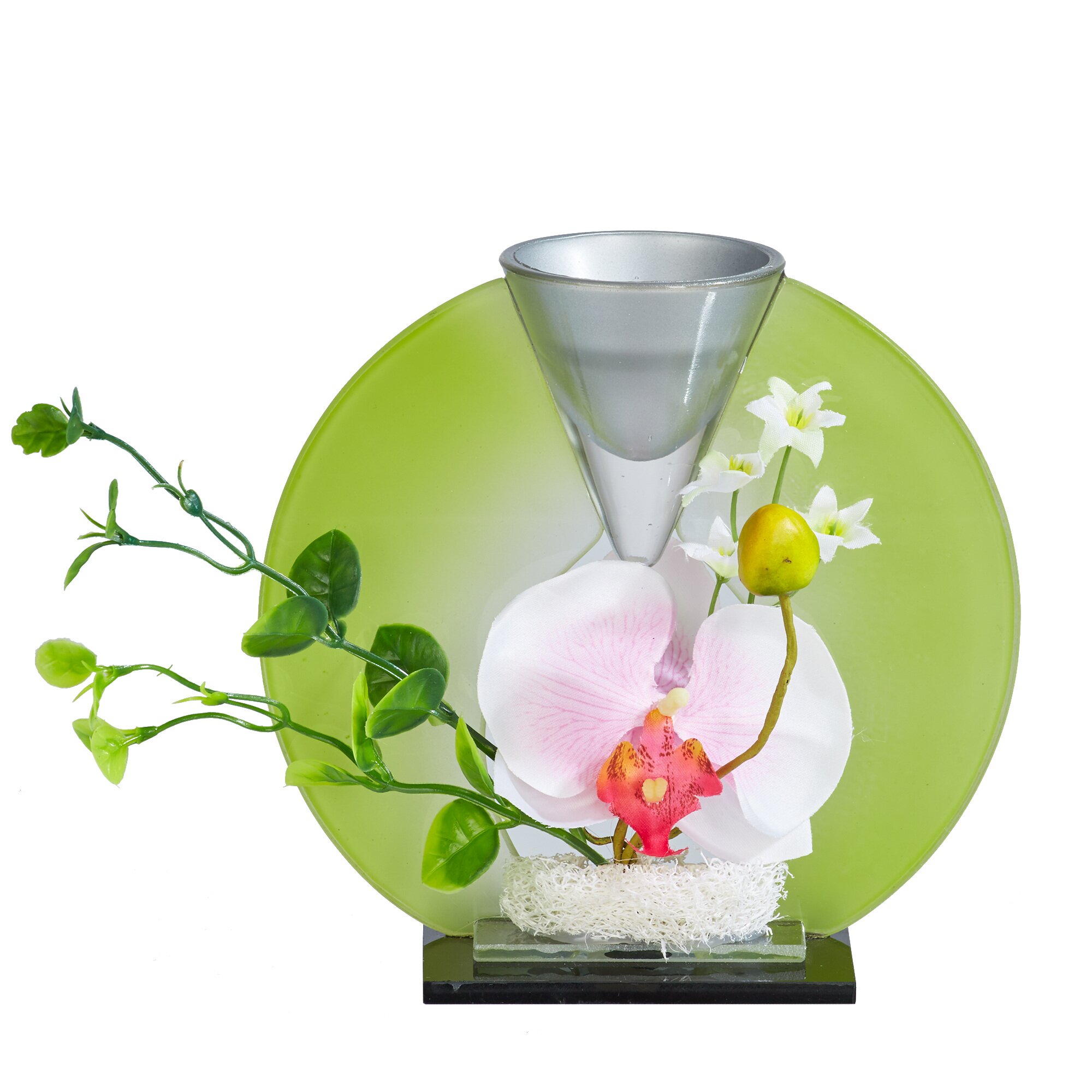 Déco en verre « orchidée d'été »