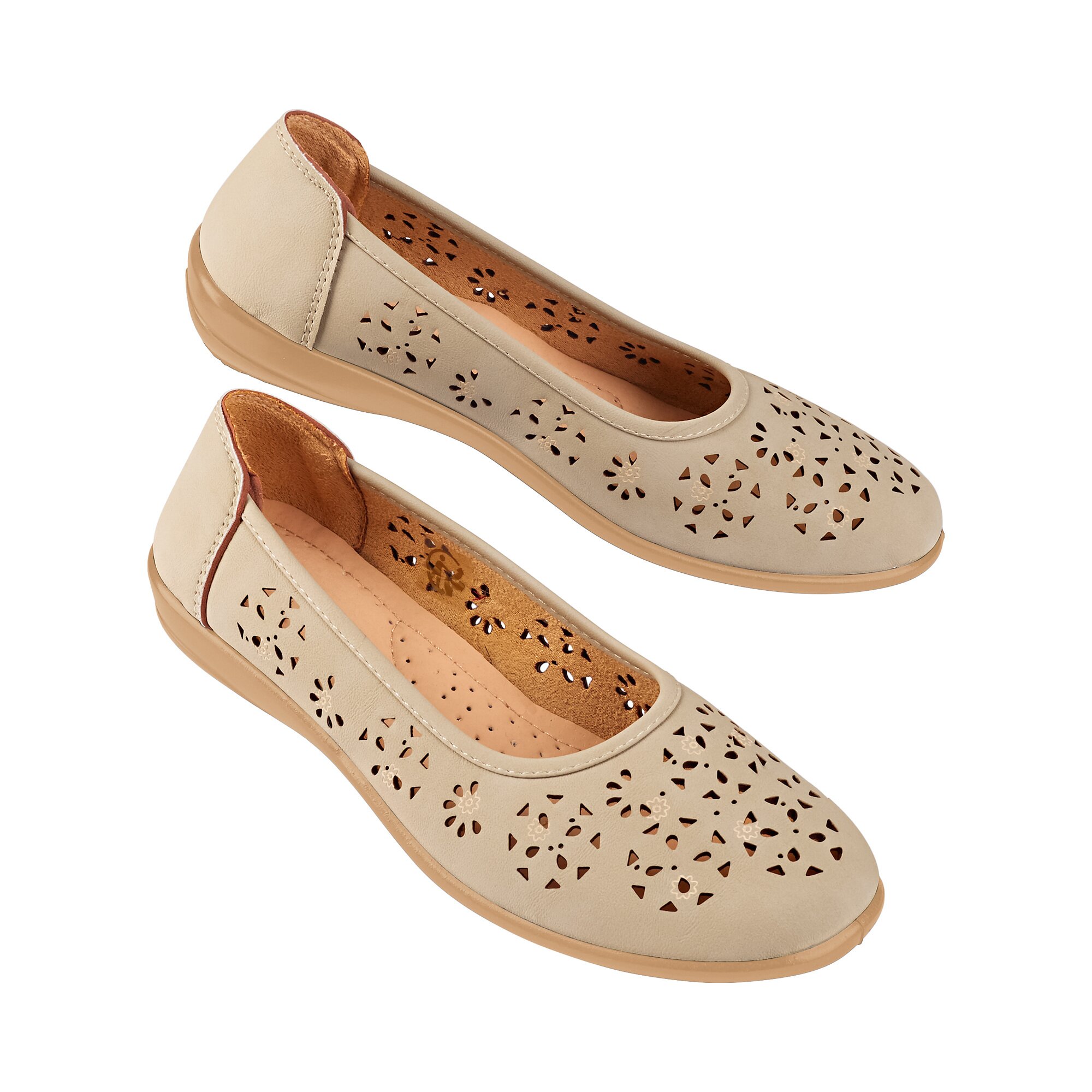 wonderWALK Ballerina Komfort, Größe: 40, beige
