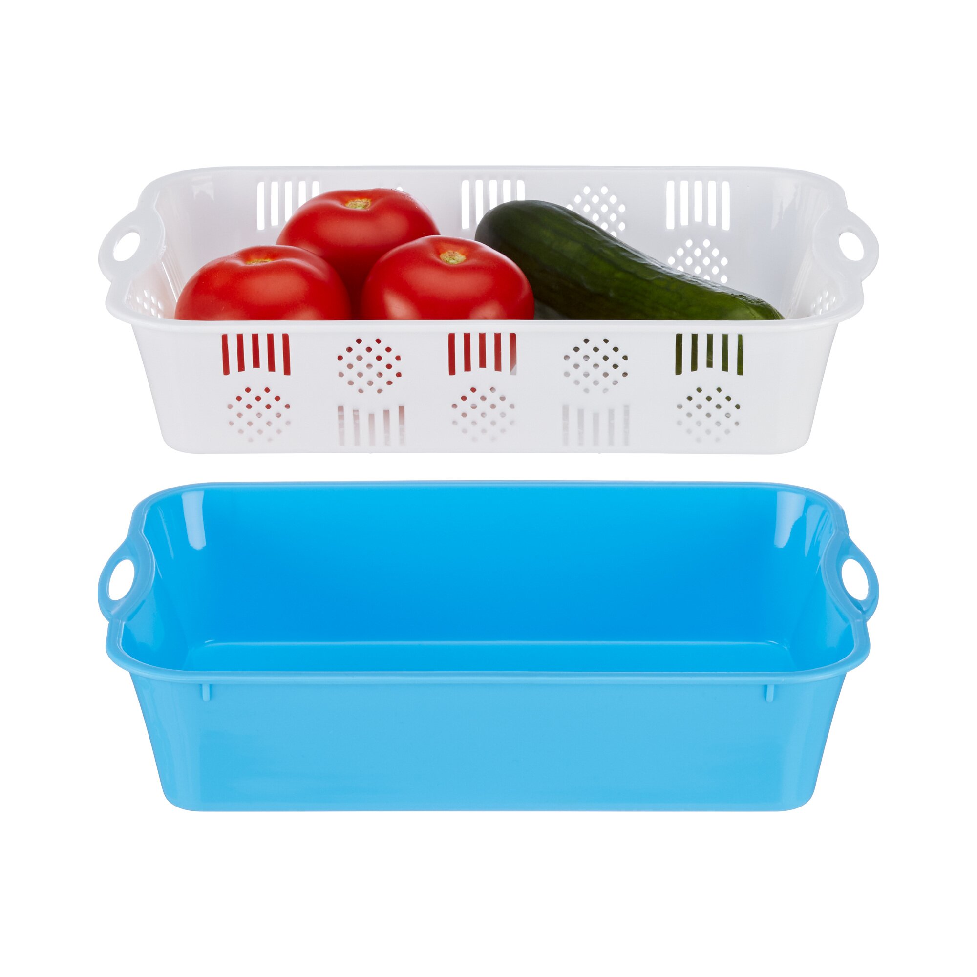 genialo®Kühlschrank-Aufbewahrungskorb-Set, 3 Stück