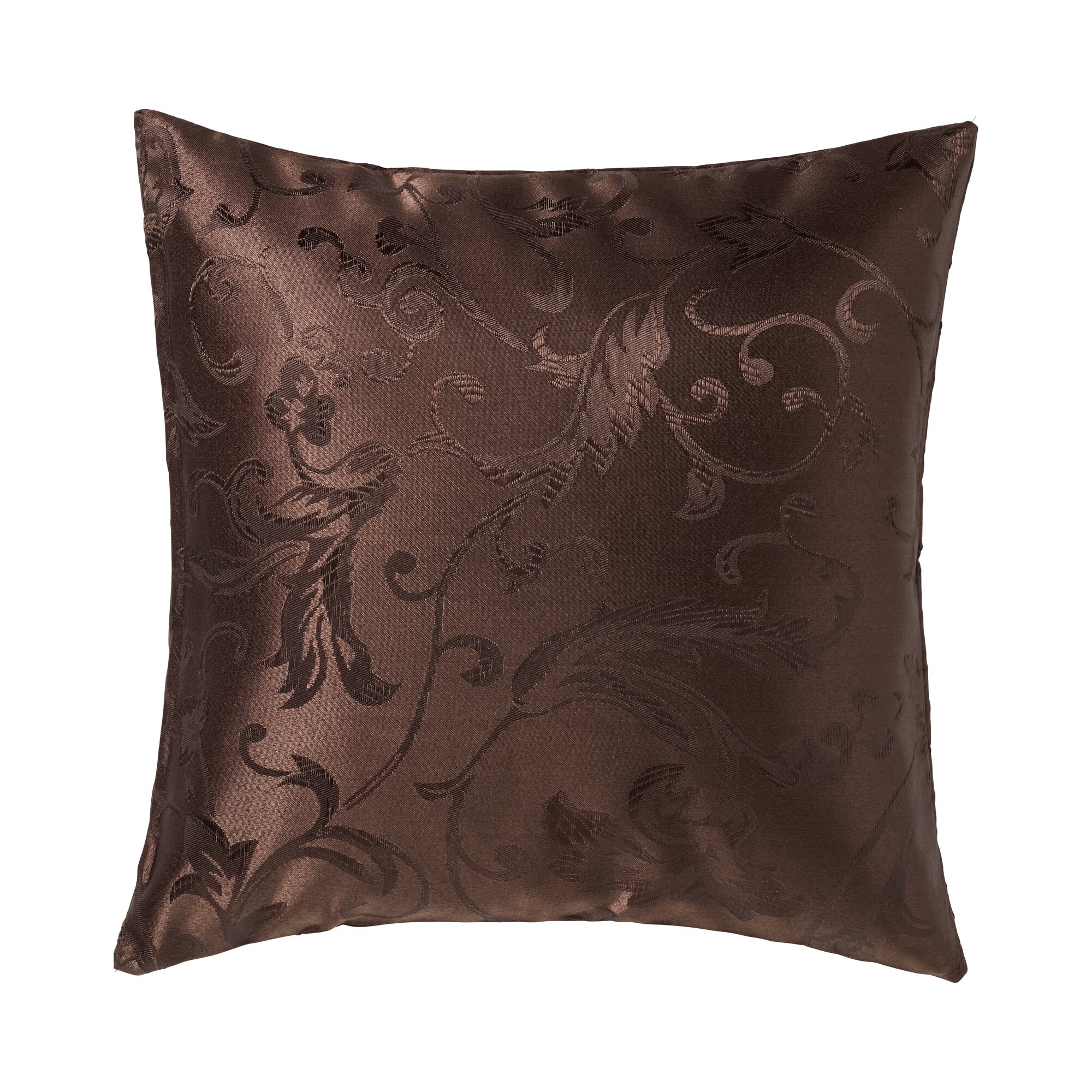 Jacquard Kissenhülle Fleur, braun