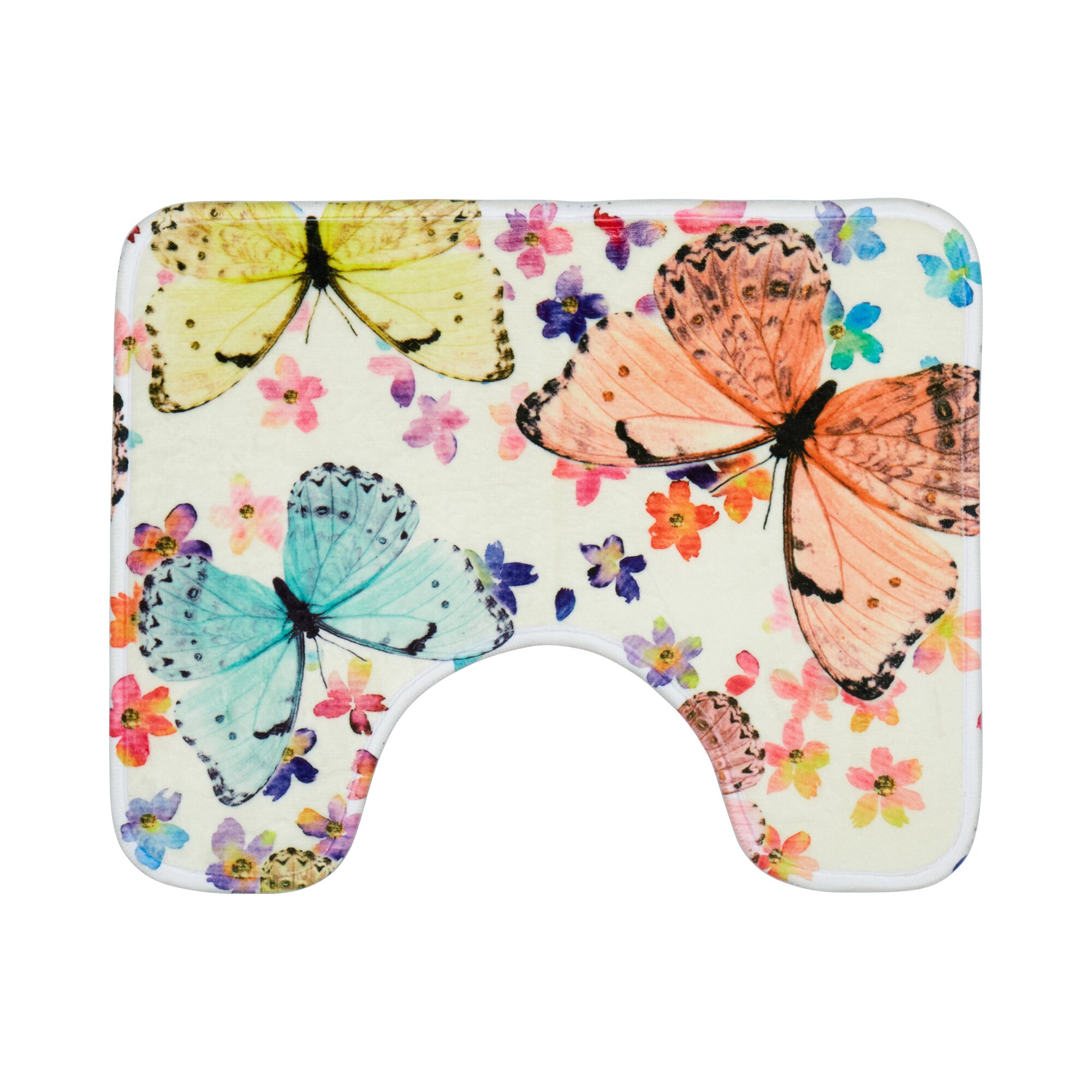 Tapis contour WC « Papillons »