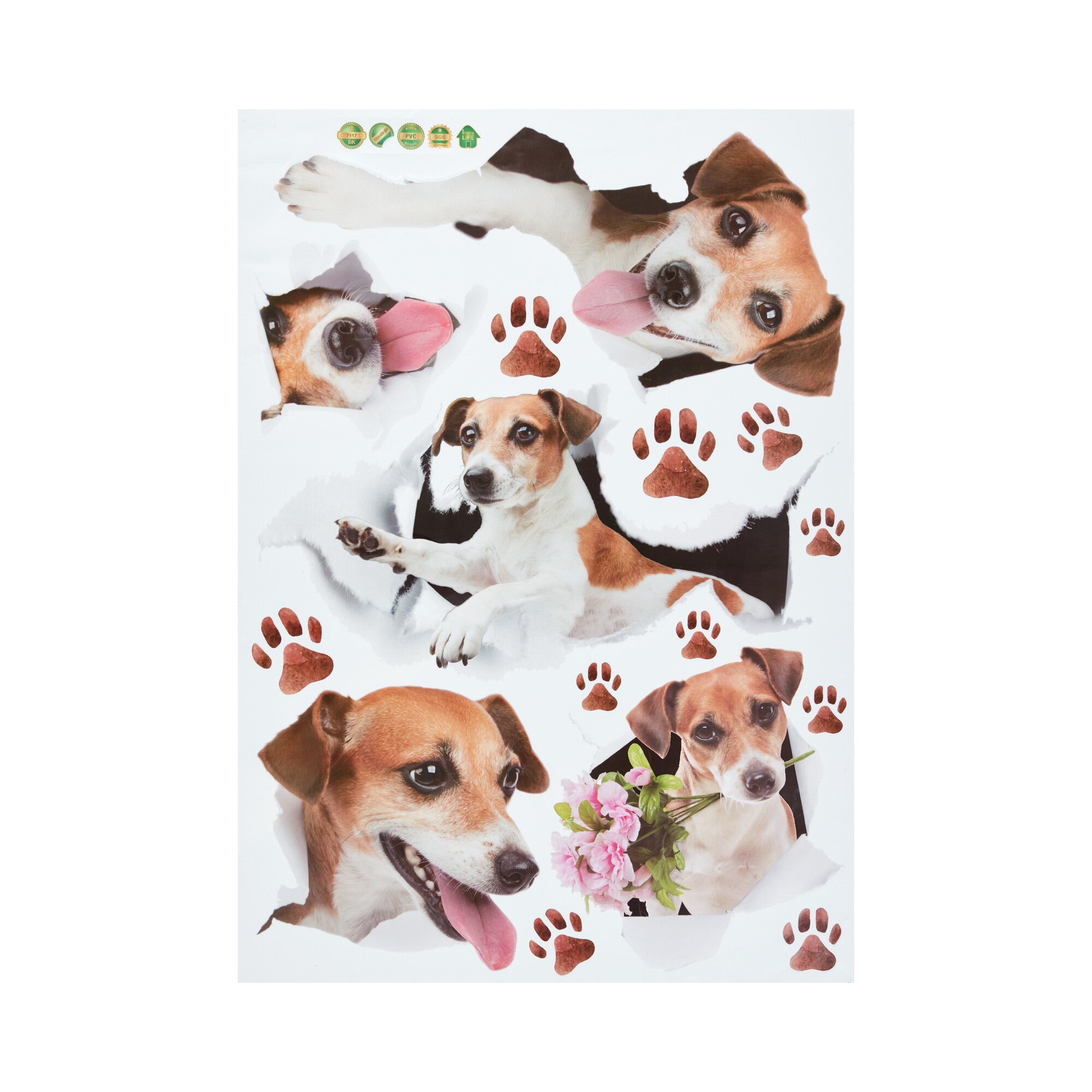 Dekosticker Hunde, 15 Teile