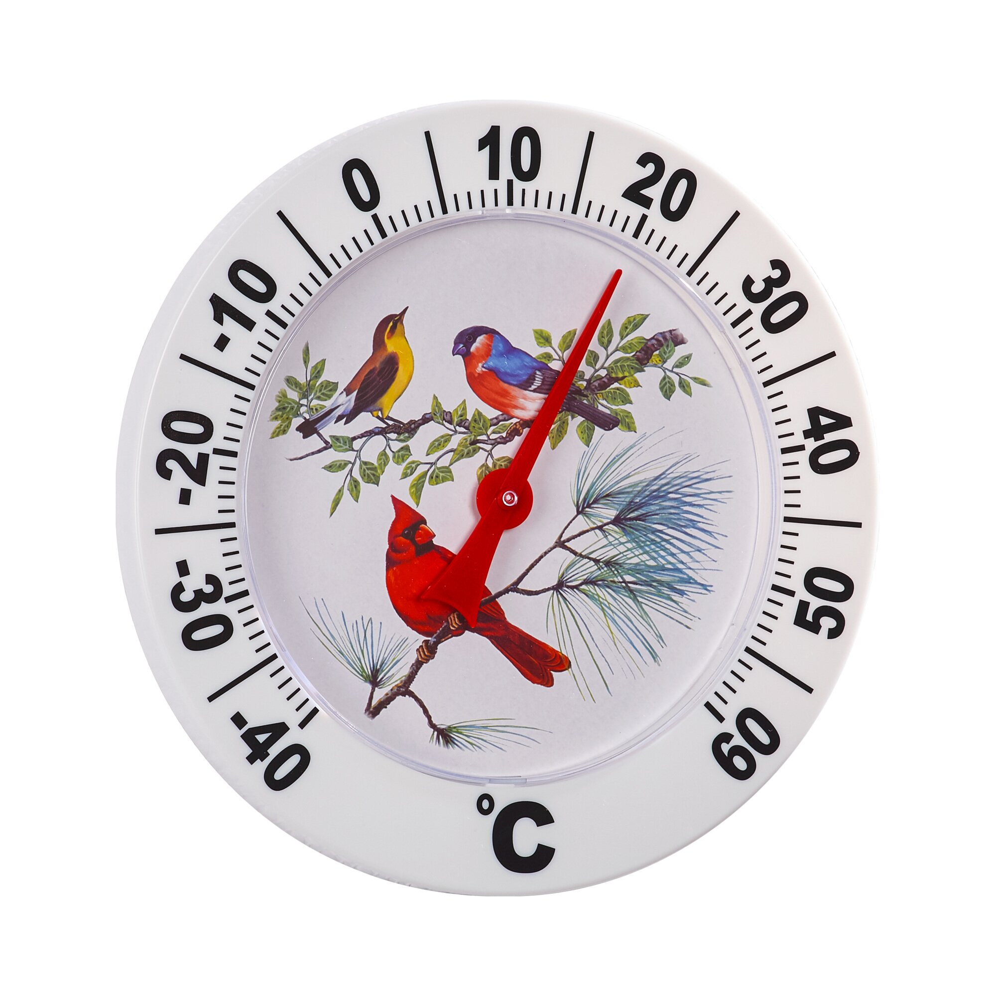 Grand thermomètre « Oiseaux »