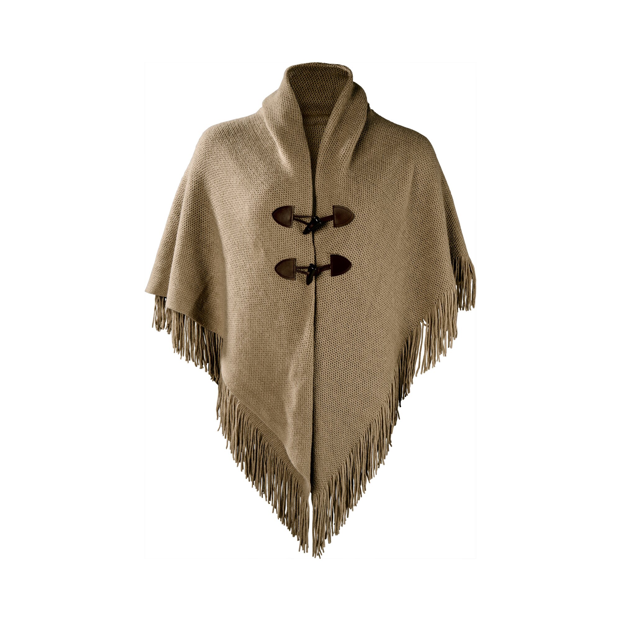 Strick-Poncho