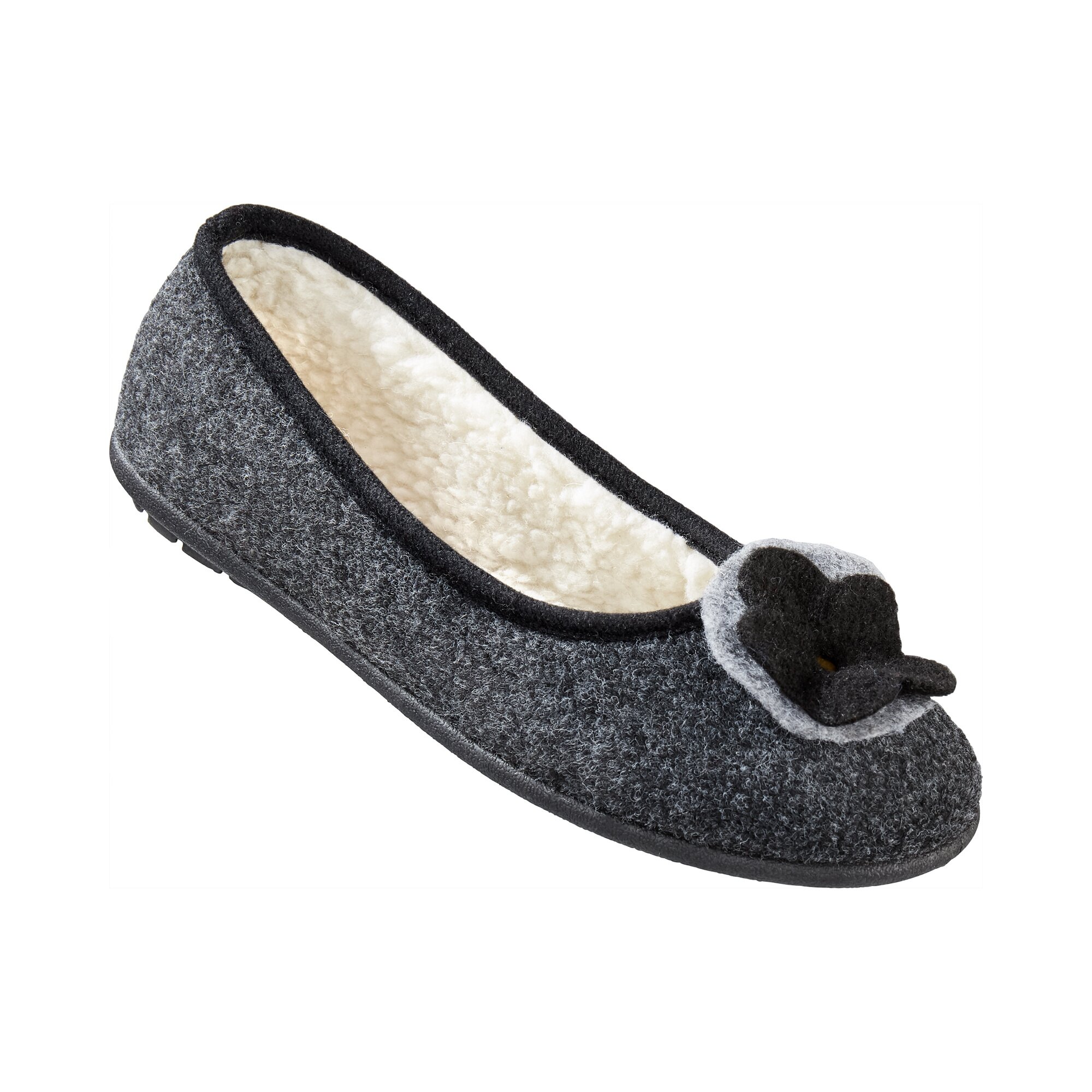 Filz-Wärme-Ballerina Beate, Größe: 41