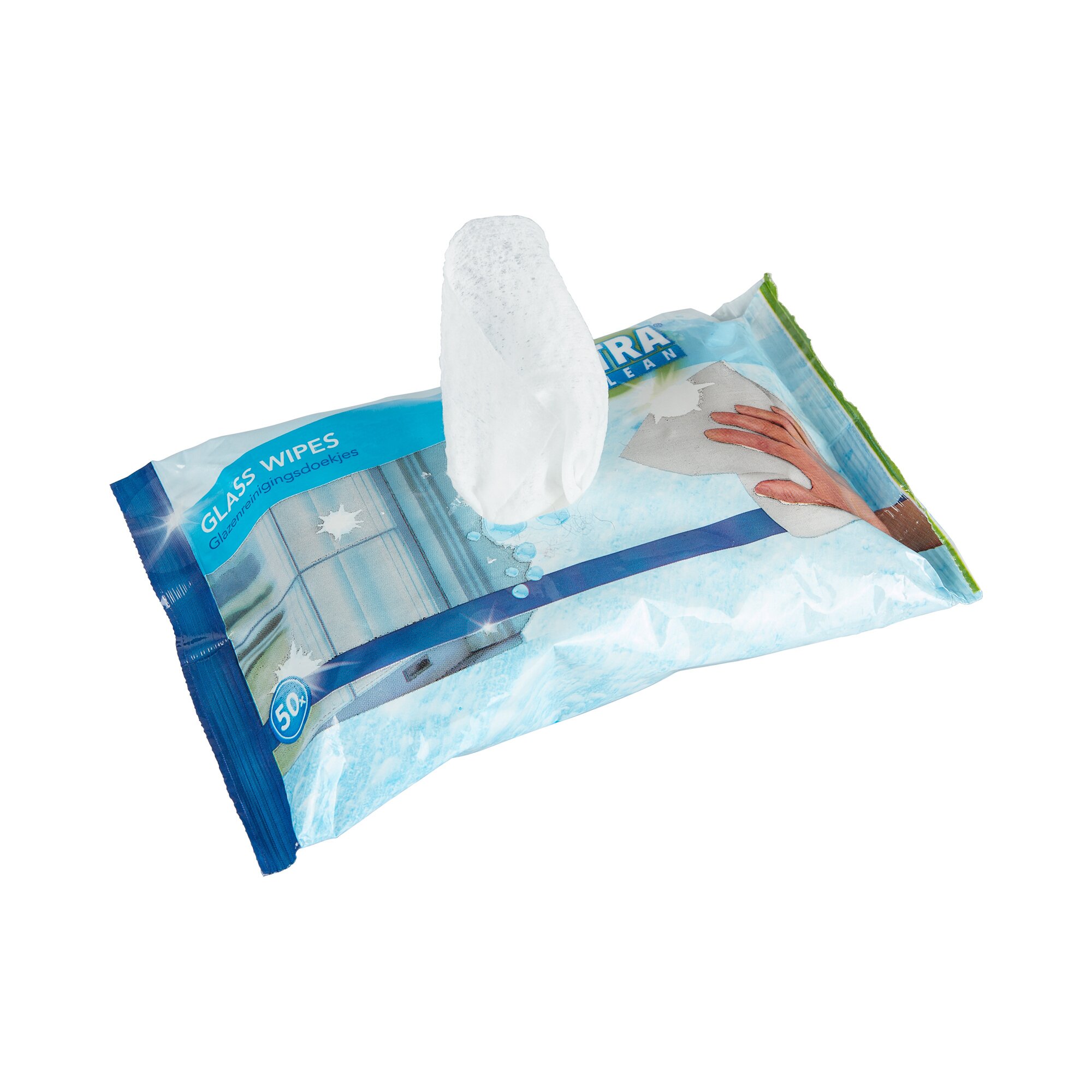 Lingettes spéciales verre, 50 pièces