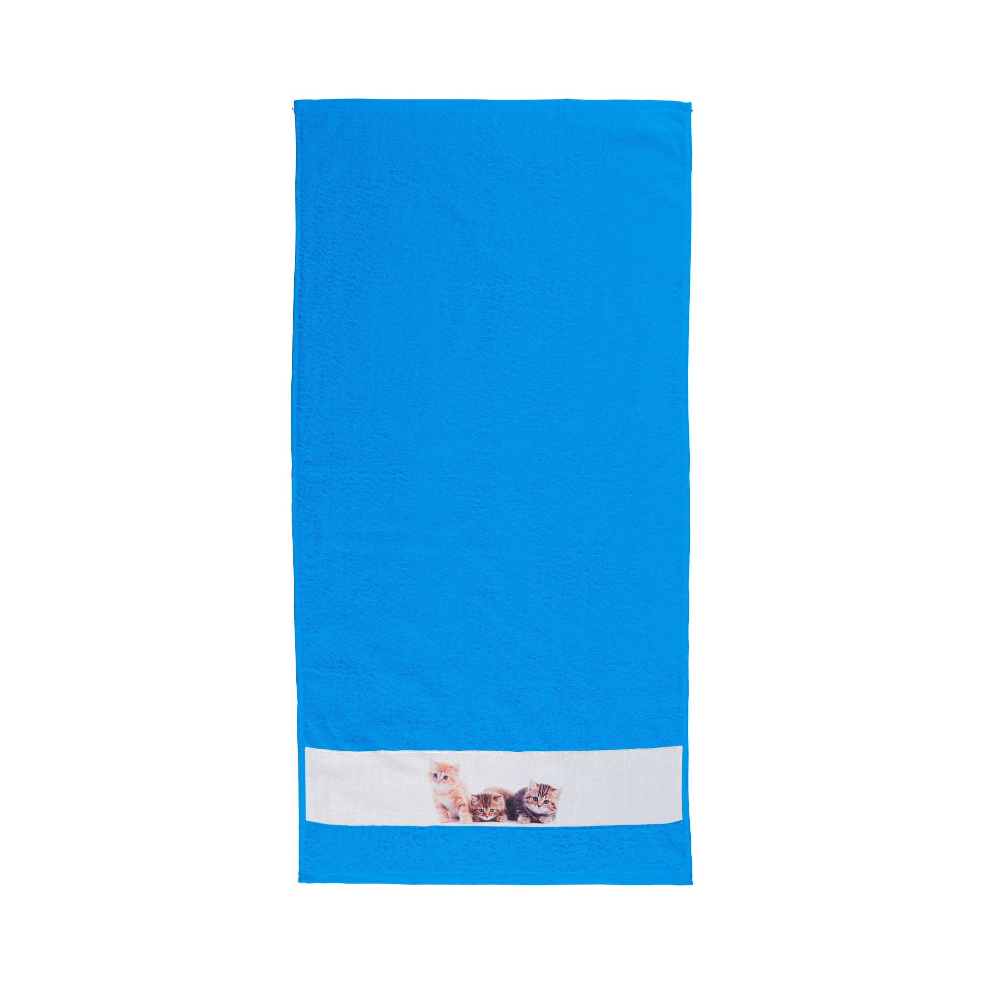 Handtuch Kätzchen, blau