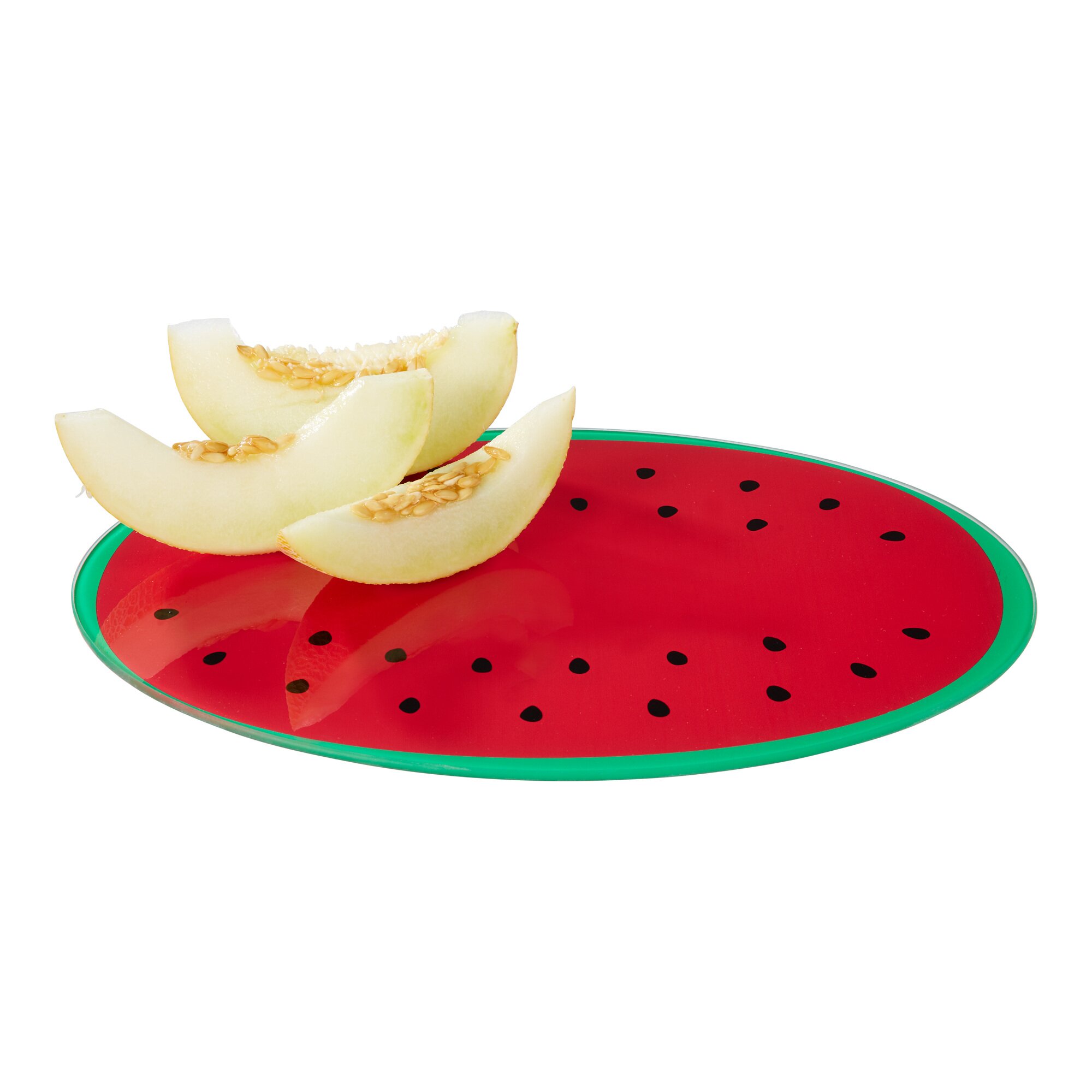 Glasschneidebrett Melone