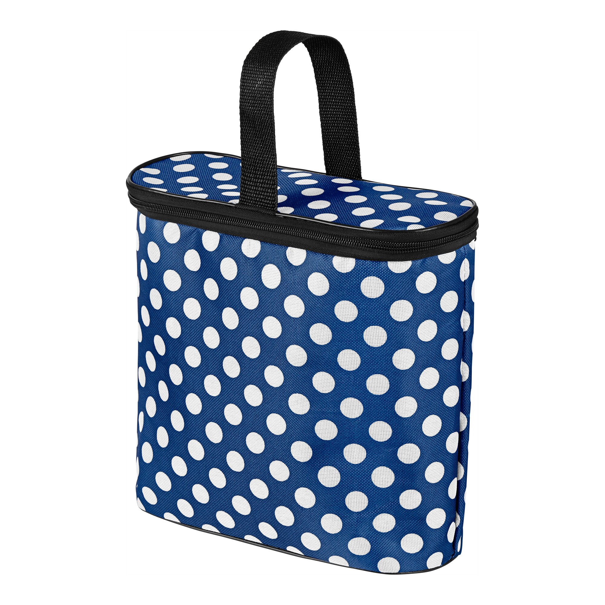 Trolley-Kühltasche Punkte, blau
