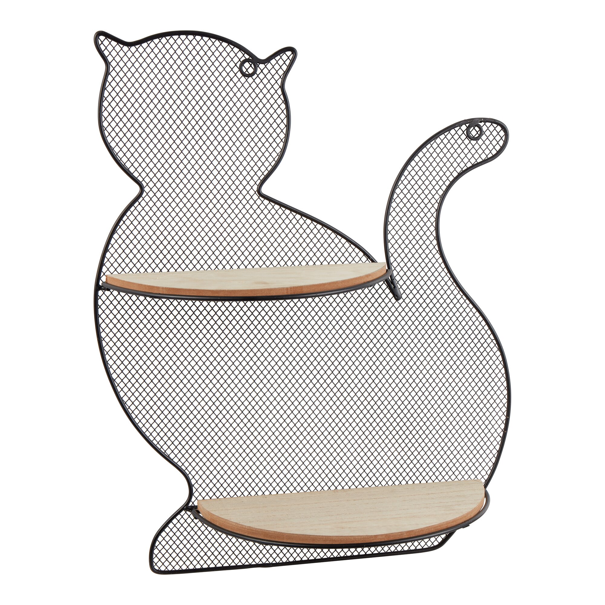 Wandregal Kater Max, schwarz