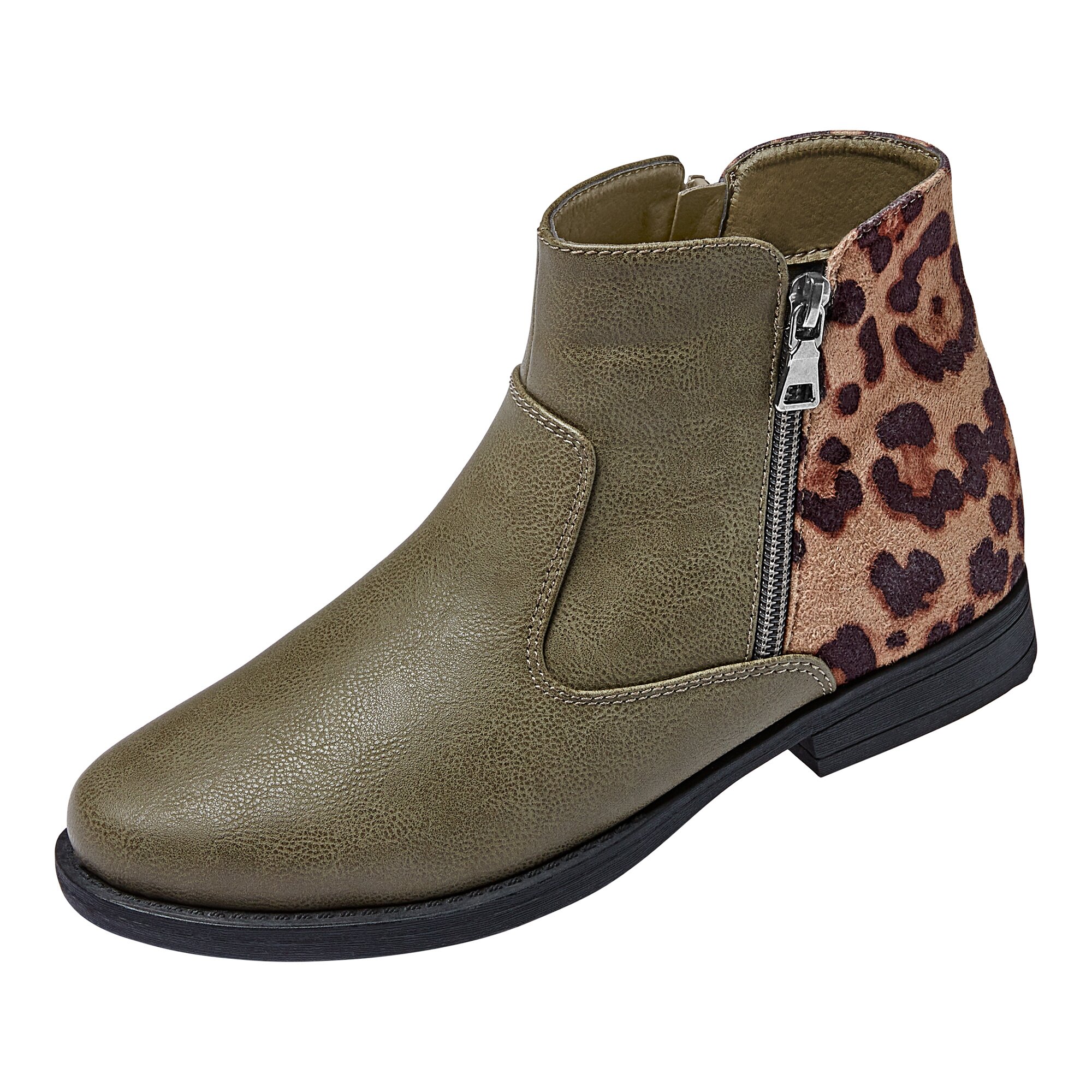 wonderWALK Stiefeletten, Leo-Muster, schwarz, Größe: 36