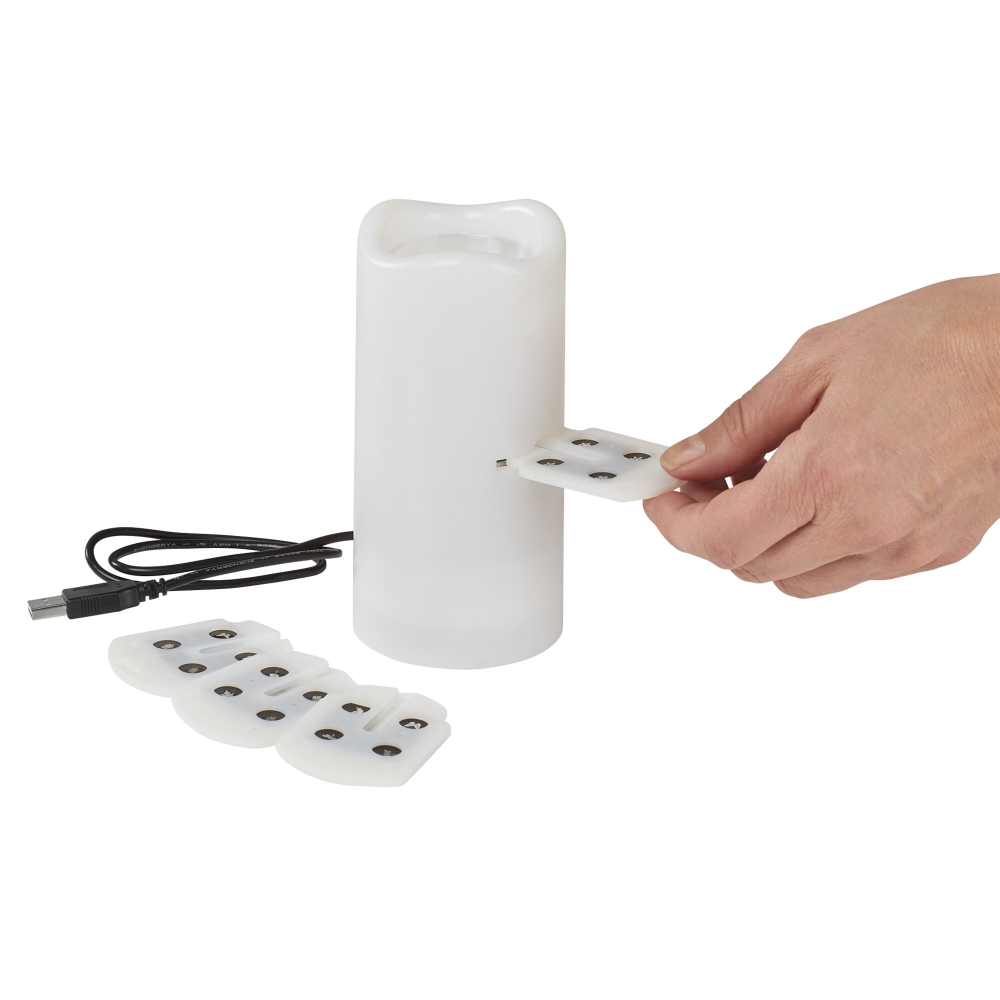 Bougie LED avec projection « 4 saisons »
