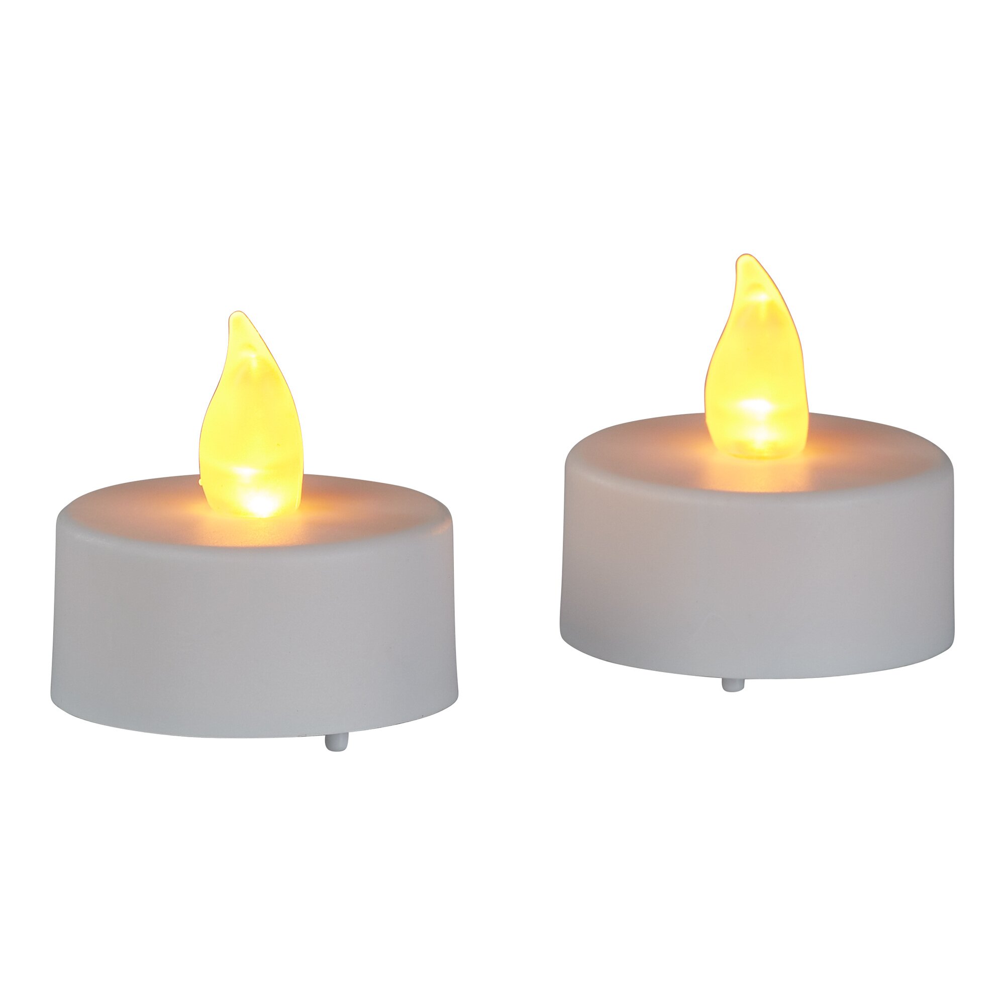 Bougies chauffe-plats à LED avec minuterie, 2 pièces