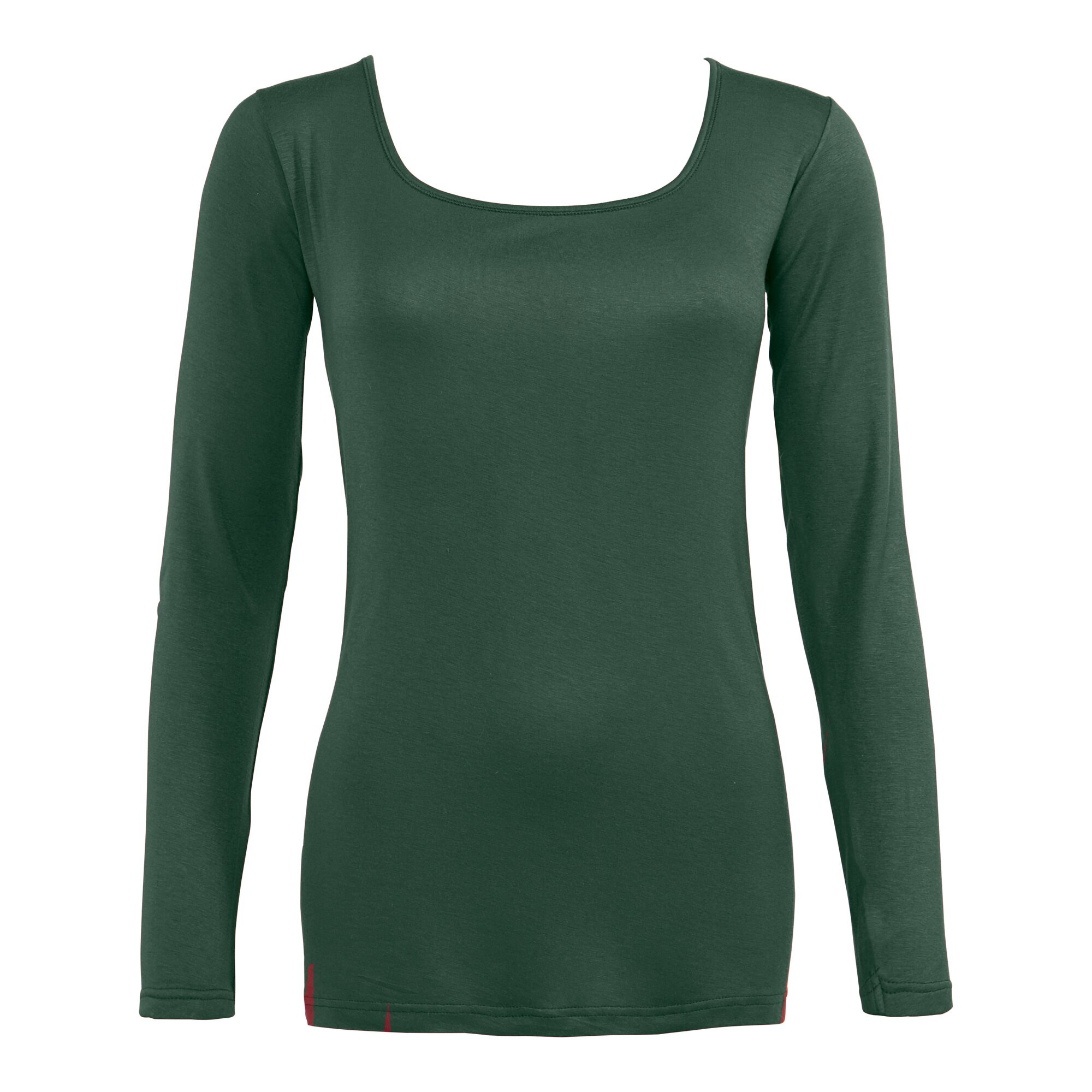 Basic-Longshirt, Größe: XL, grün