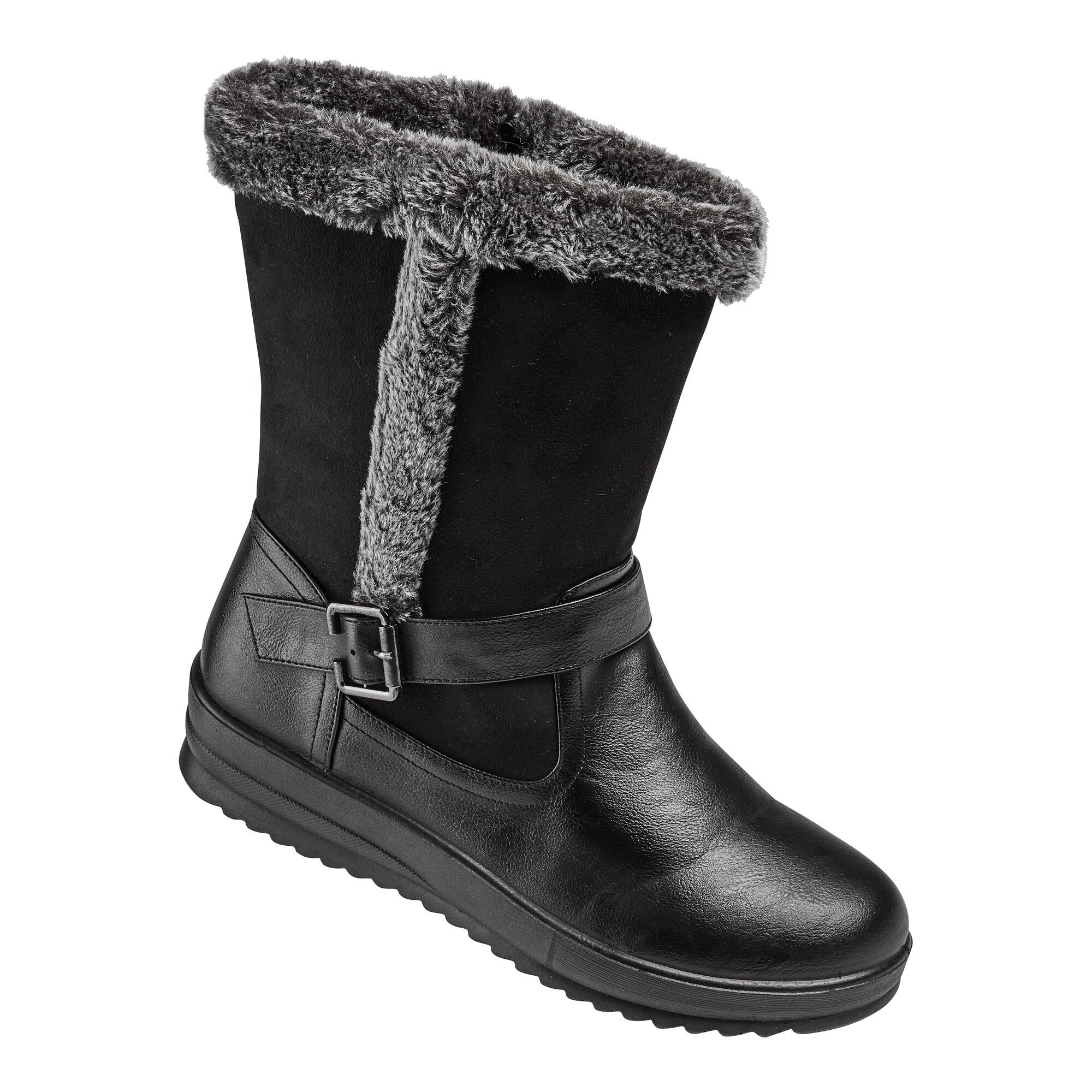 wonderWALK Winter-Kuschel-Stiefel Sarah, Größe: 39, schwarz