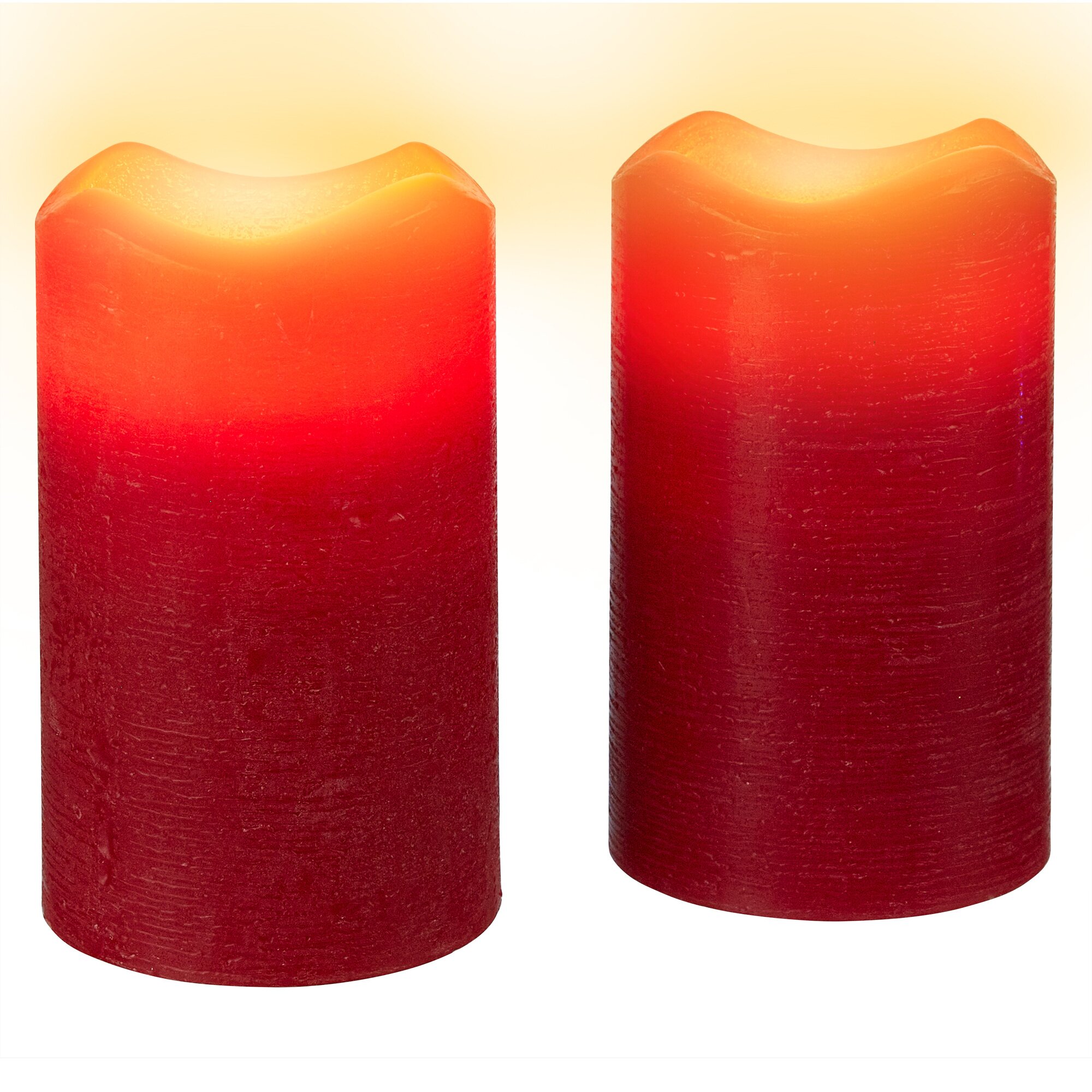 Bougies à LED en vraie cire « à souffler », 2 pièces