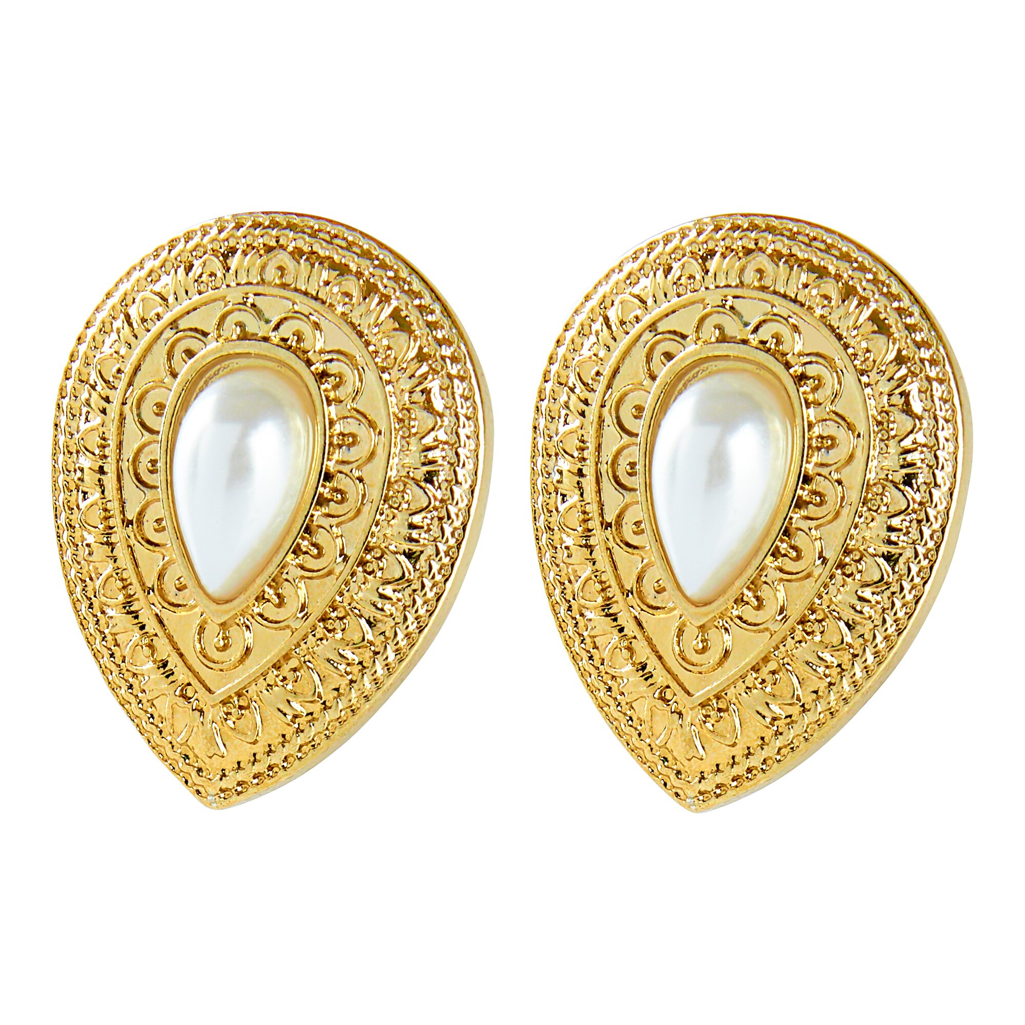 Clips d'oreilles « Goutte », 1 paire