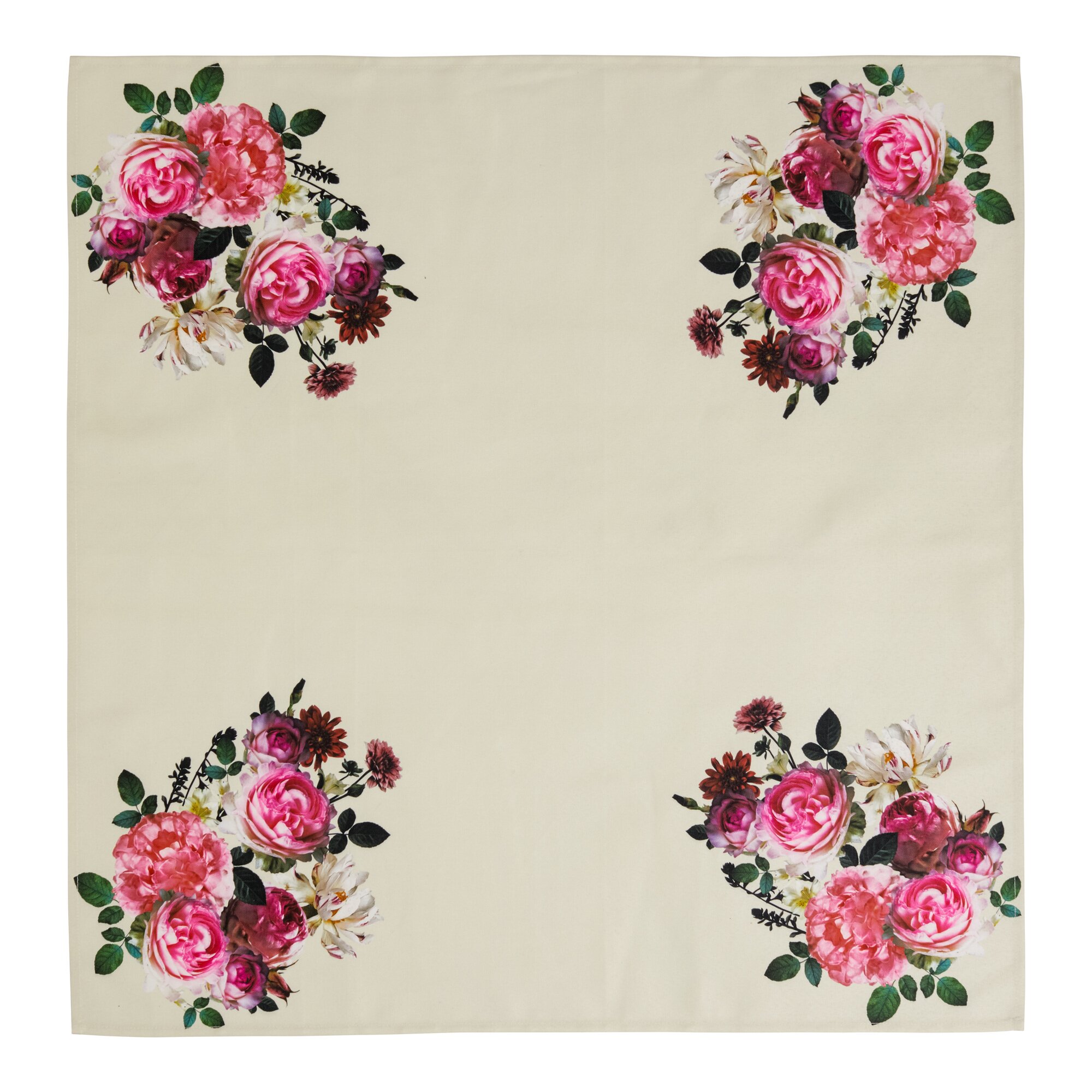 Surnappe « Pivoines » 85x85 cm