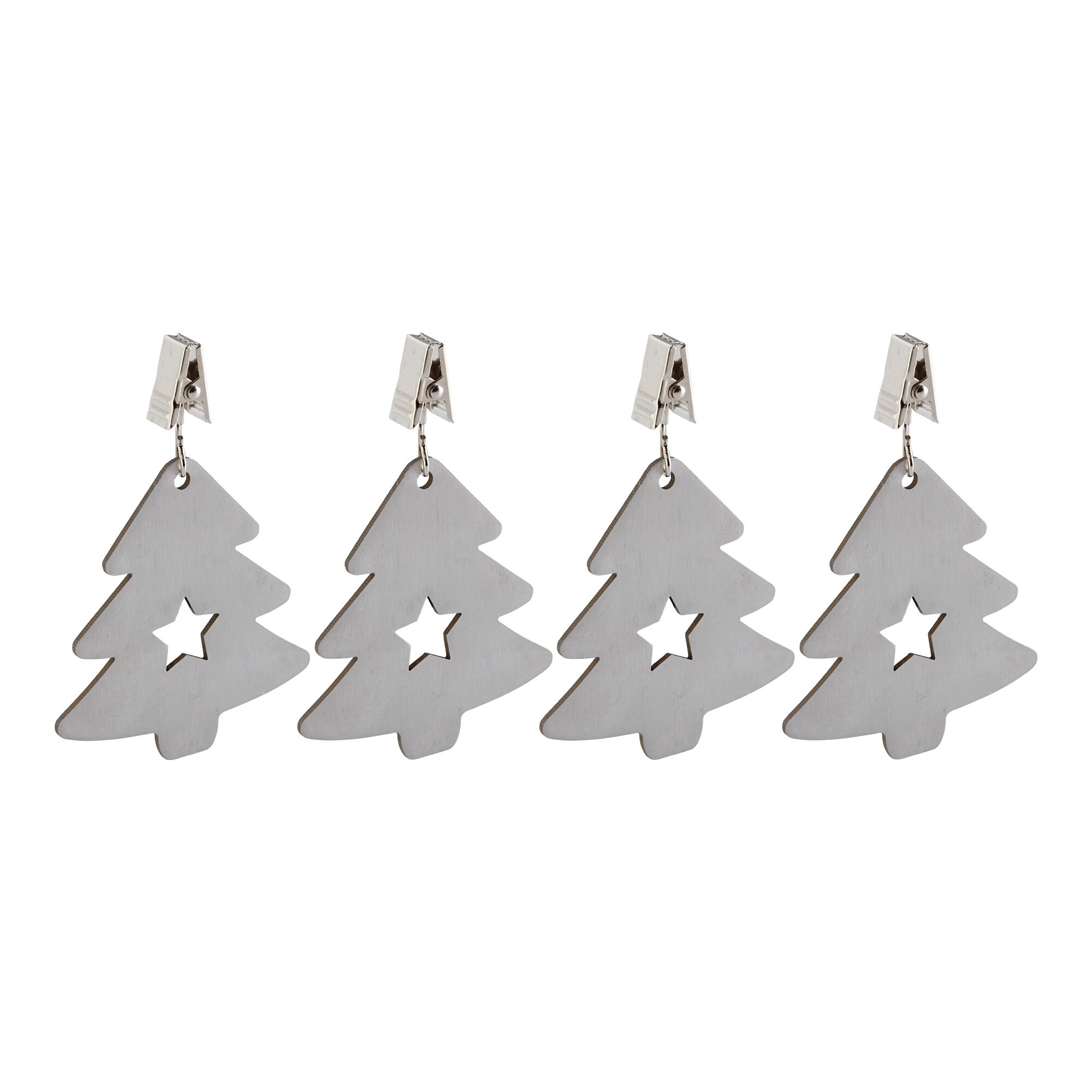 Tischtuchgewichte Tannenbaum, 4 Stück
