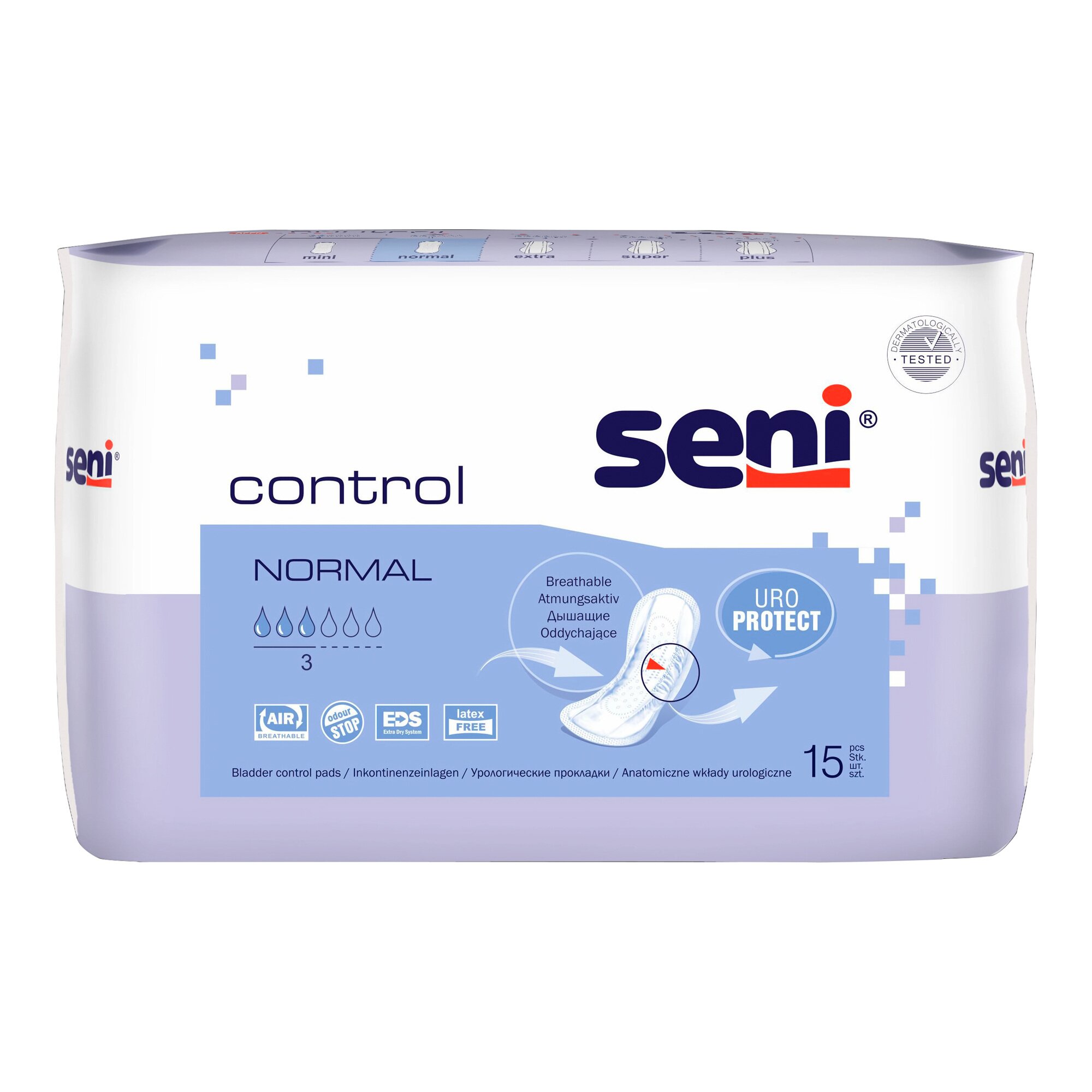 Protections pour incontinence, 15 pièces