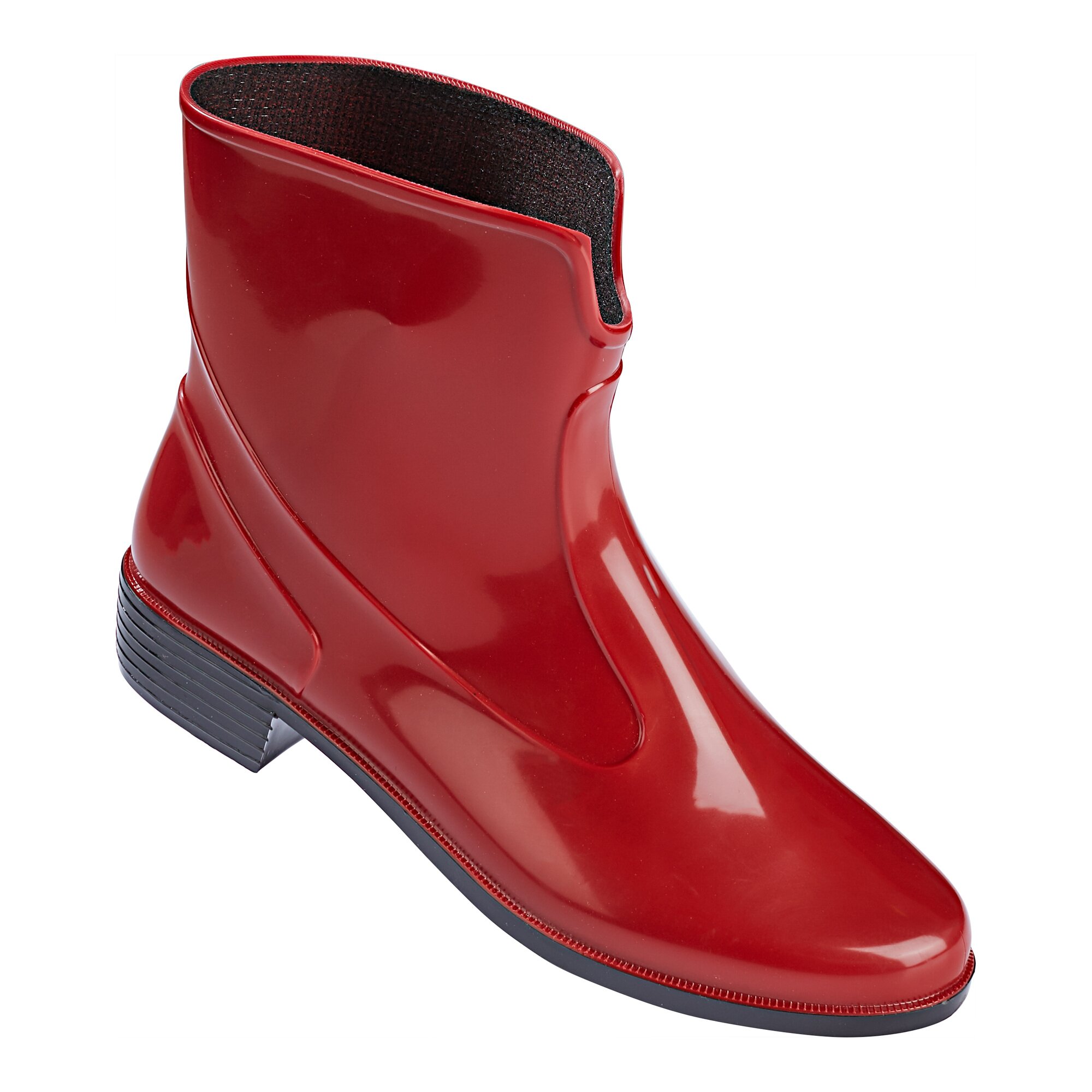 Regen-Kurzstiefelette, Größe: 36, rot