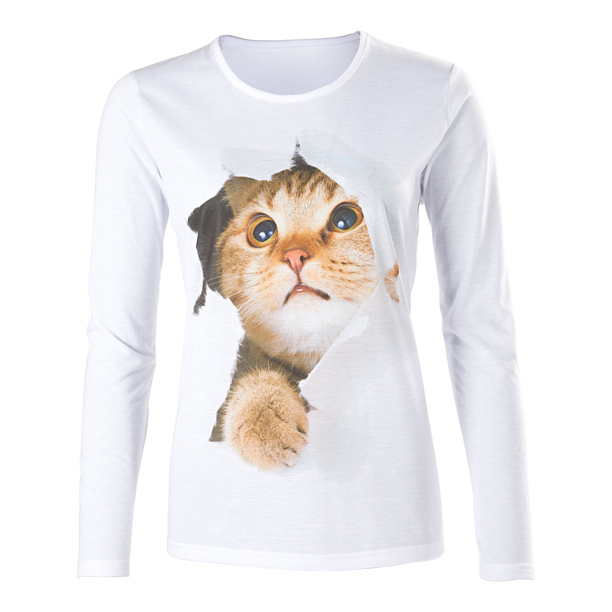 Damenshirt Freche Katze, Größe: XL