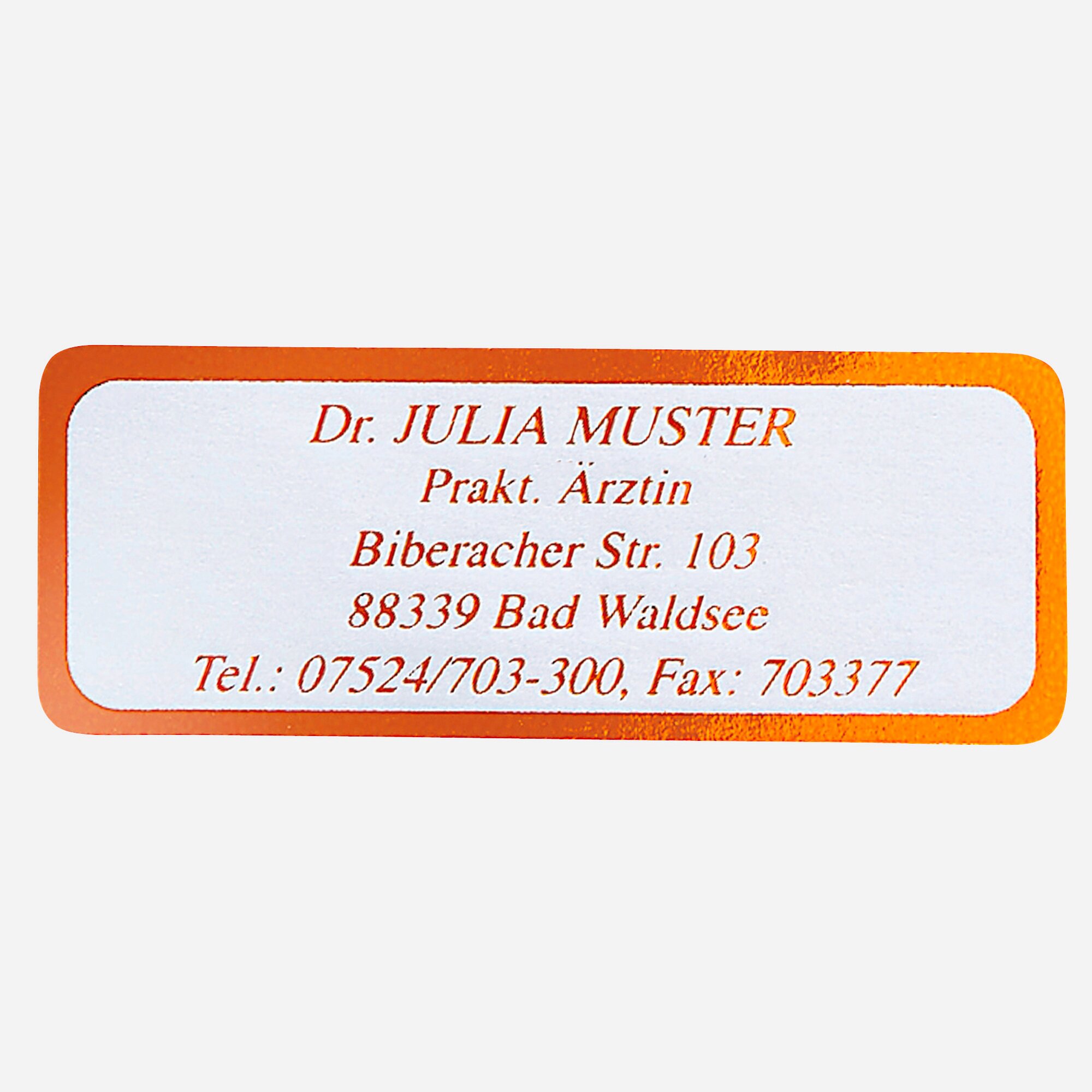 Namensaufkleber Schrifttyp B, 1000 Stück