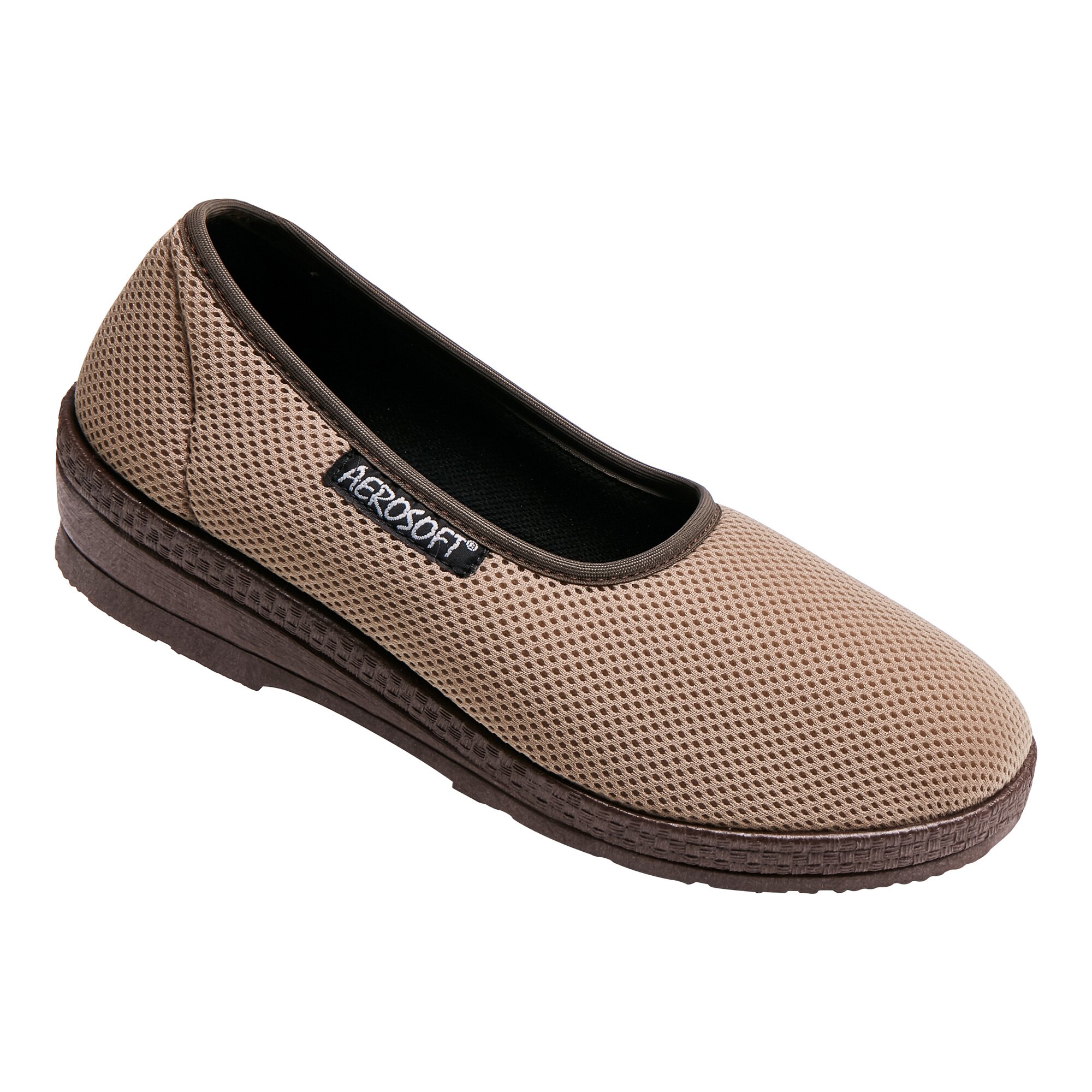 AEROSOFT® Bequem Ballerina, Größe: 38, beige