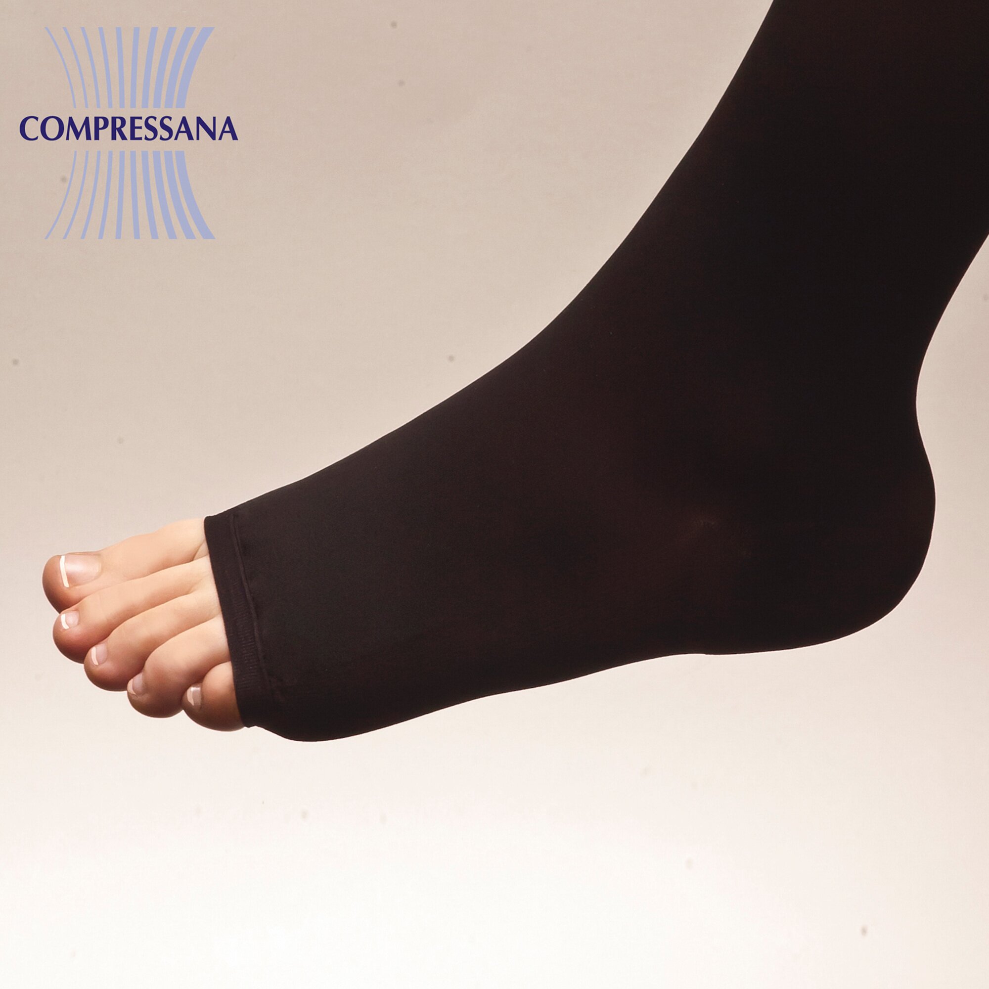 Stützkniestrümpfe von COMPRESSANA, Größe: 3, schwarz