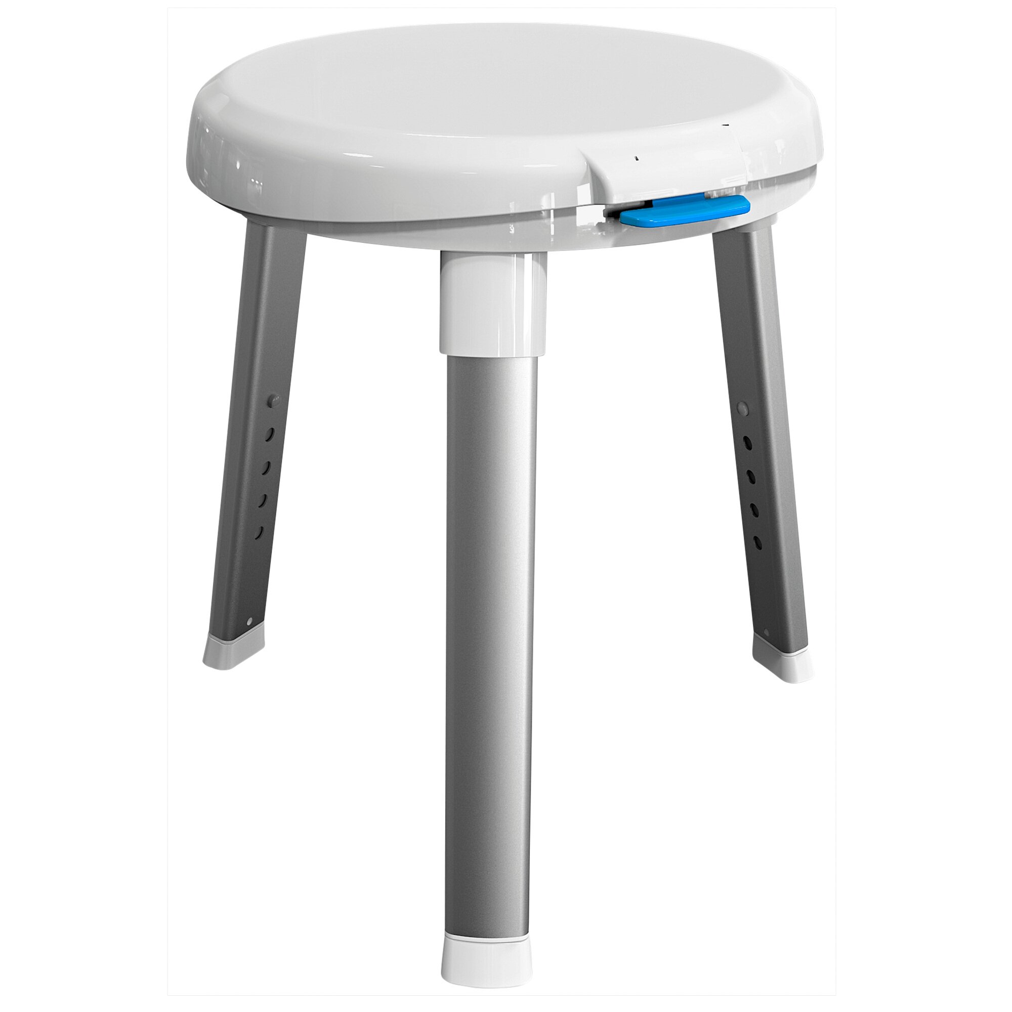 Tabouret de douche à assise pivotante