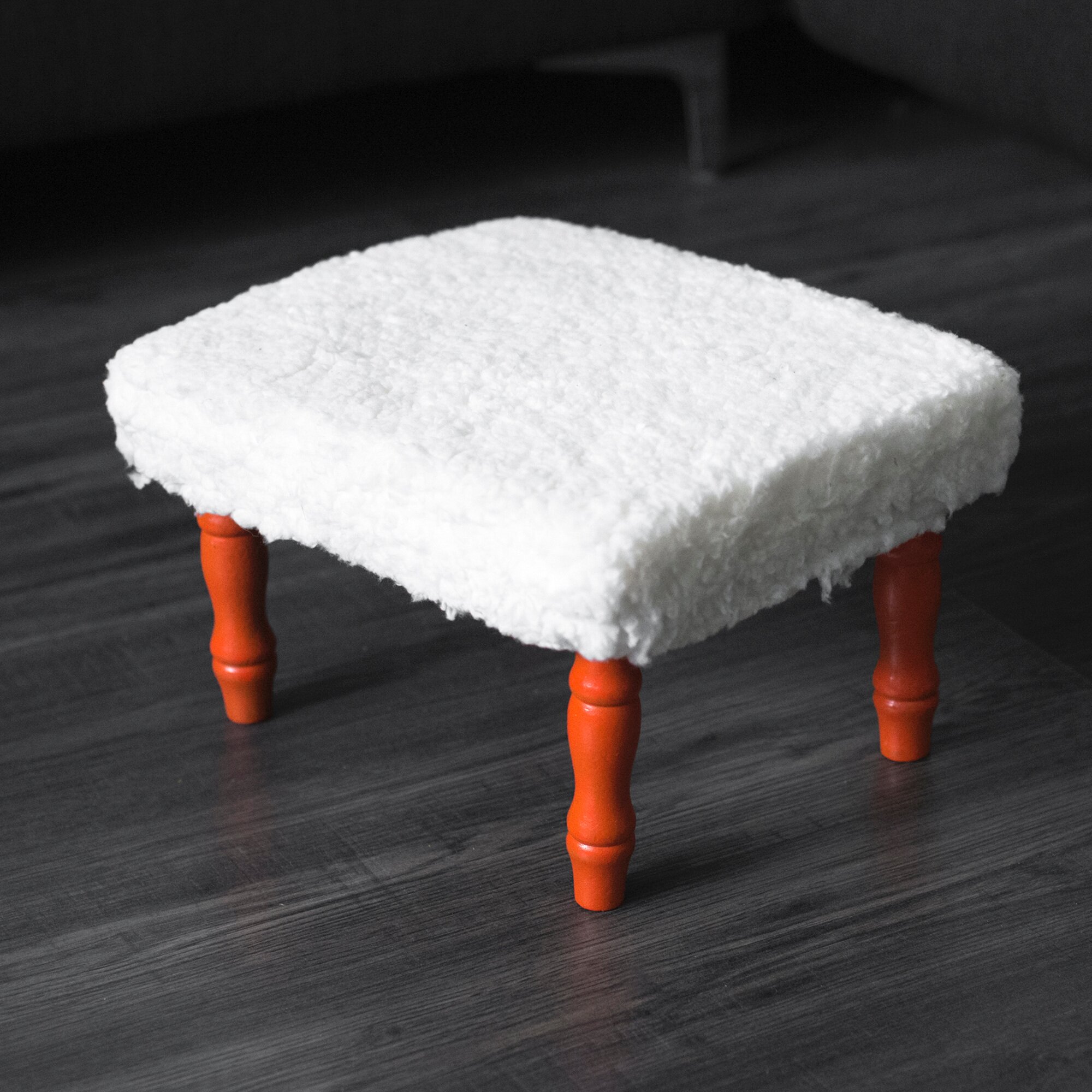 Tabouret avec housse douce