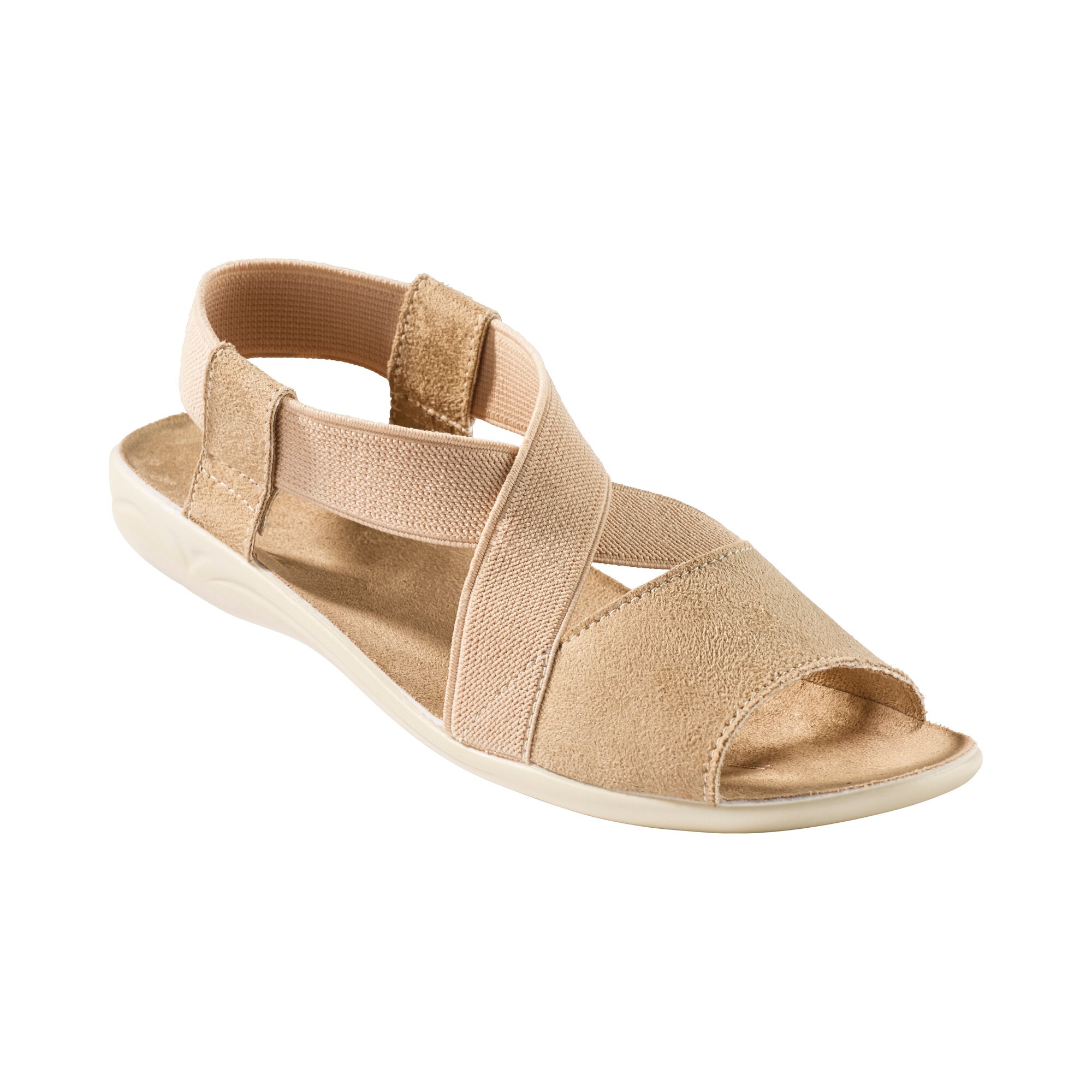 Damen-Sandale Stretch Plus, Größe: 41, beige