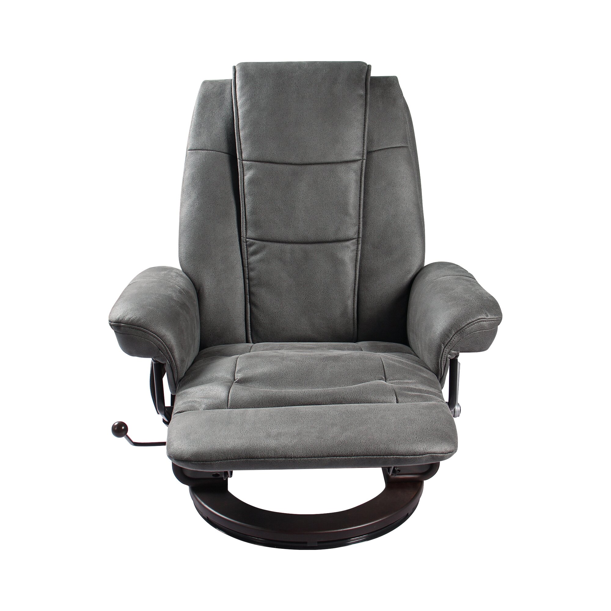 Relax-Massagesessel inkl. Fußteil, grau