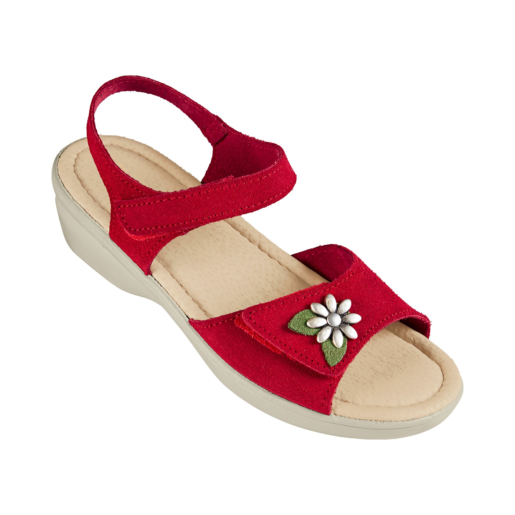Sommer-Sandale Edelweiß, Größe: 38, rot