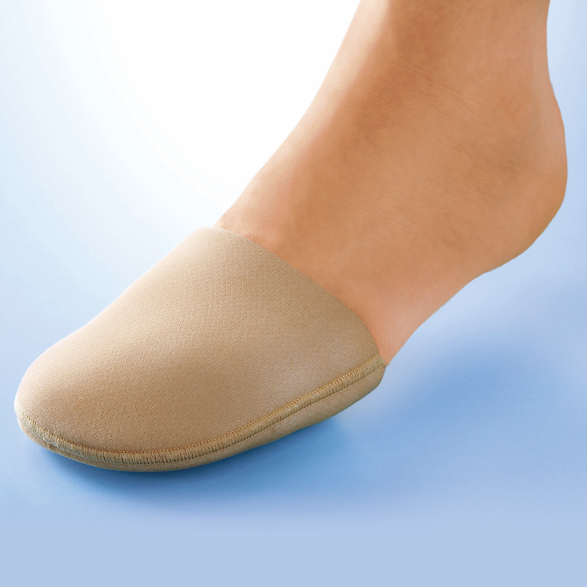 Fußpolster mit Silberfaser, 2 Stück, Größe: 43, beige