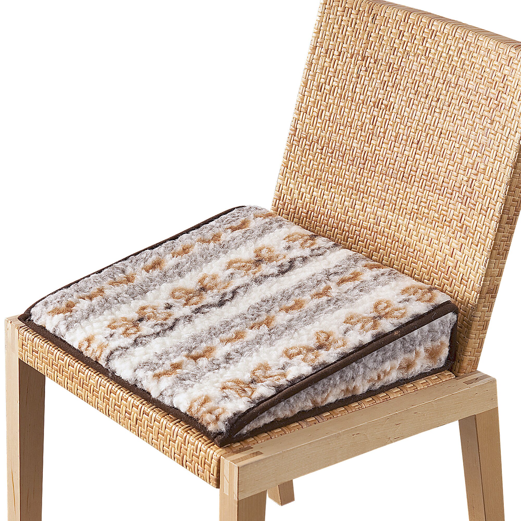 Coussin-cale en laine vierge