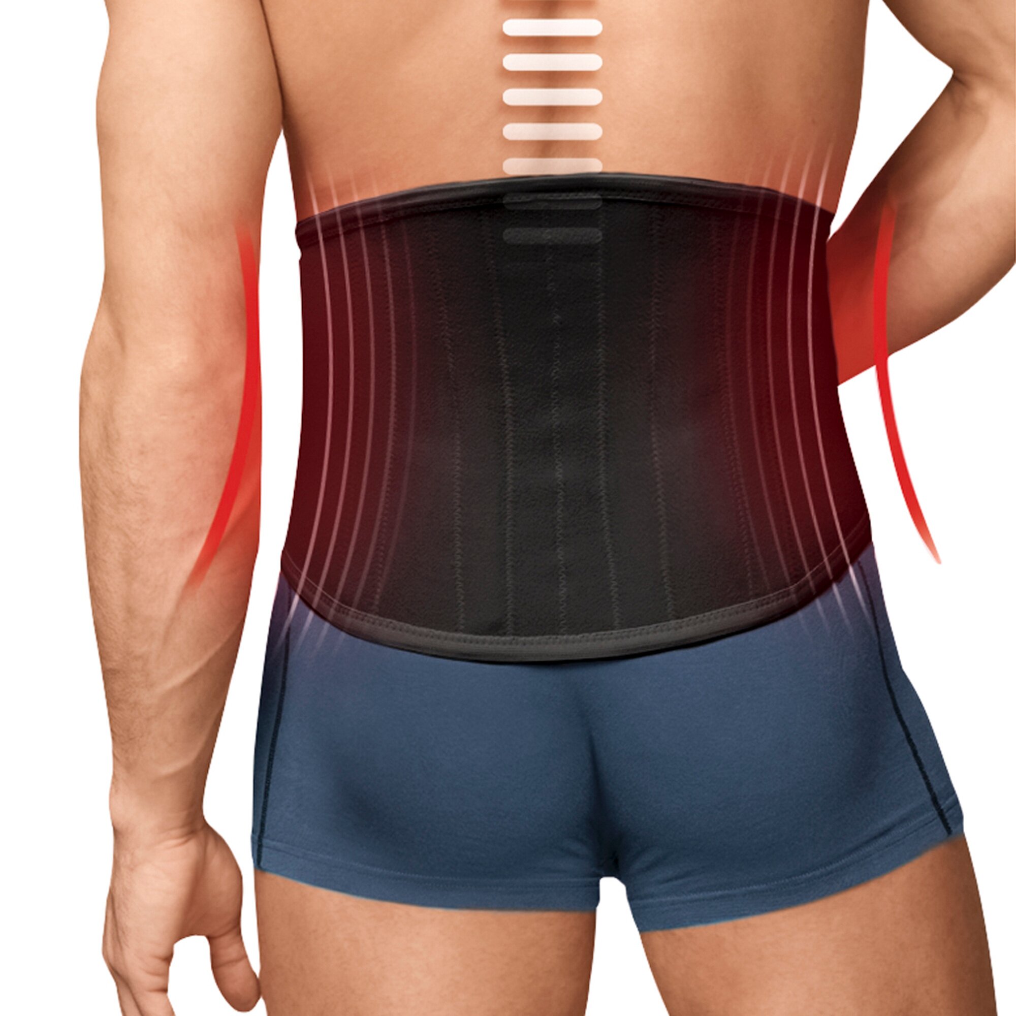Rückenstützgürtel, Größe: XL, schwarz